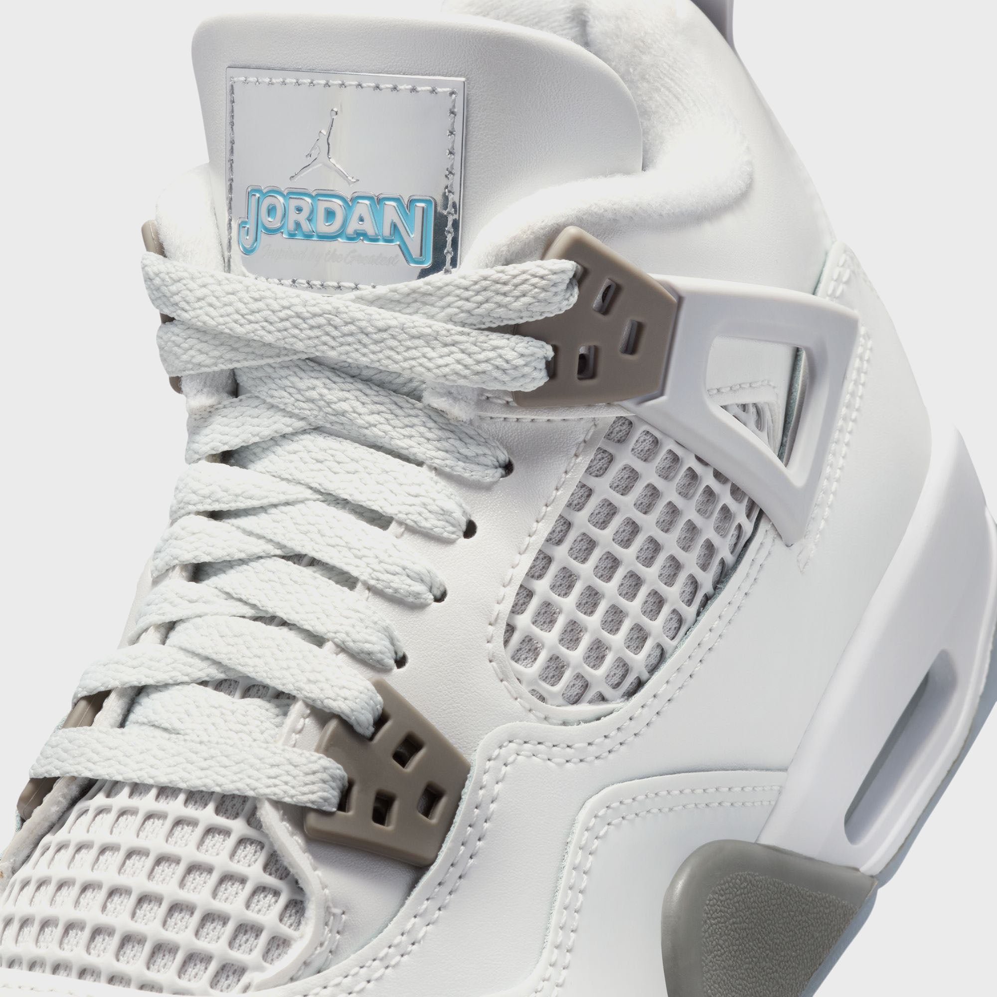 Jordan GS Air Jordan 4 Retro - Photon Dust / Blue Chill – Kith Canada