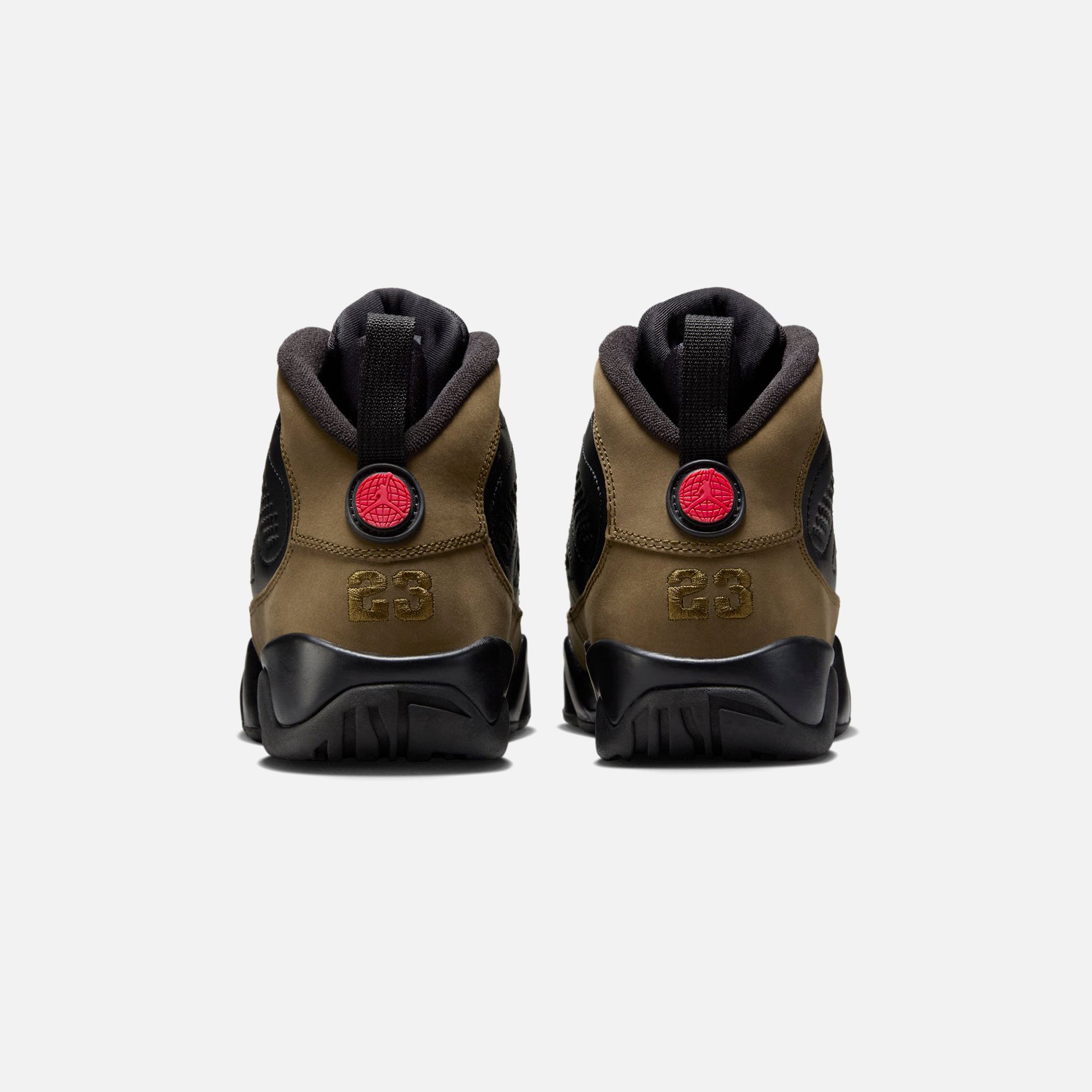 Jordan GS Air Jordan 9 Retro - Black / Light Olive / Varsity Red