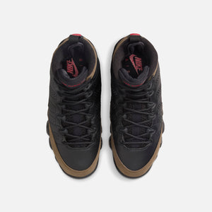 Jordan GS Air Jordan 9 Retro - Black / Light Olive / Varsity Red