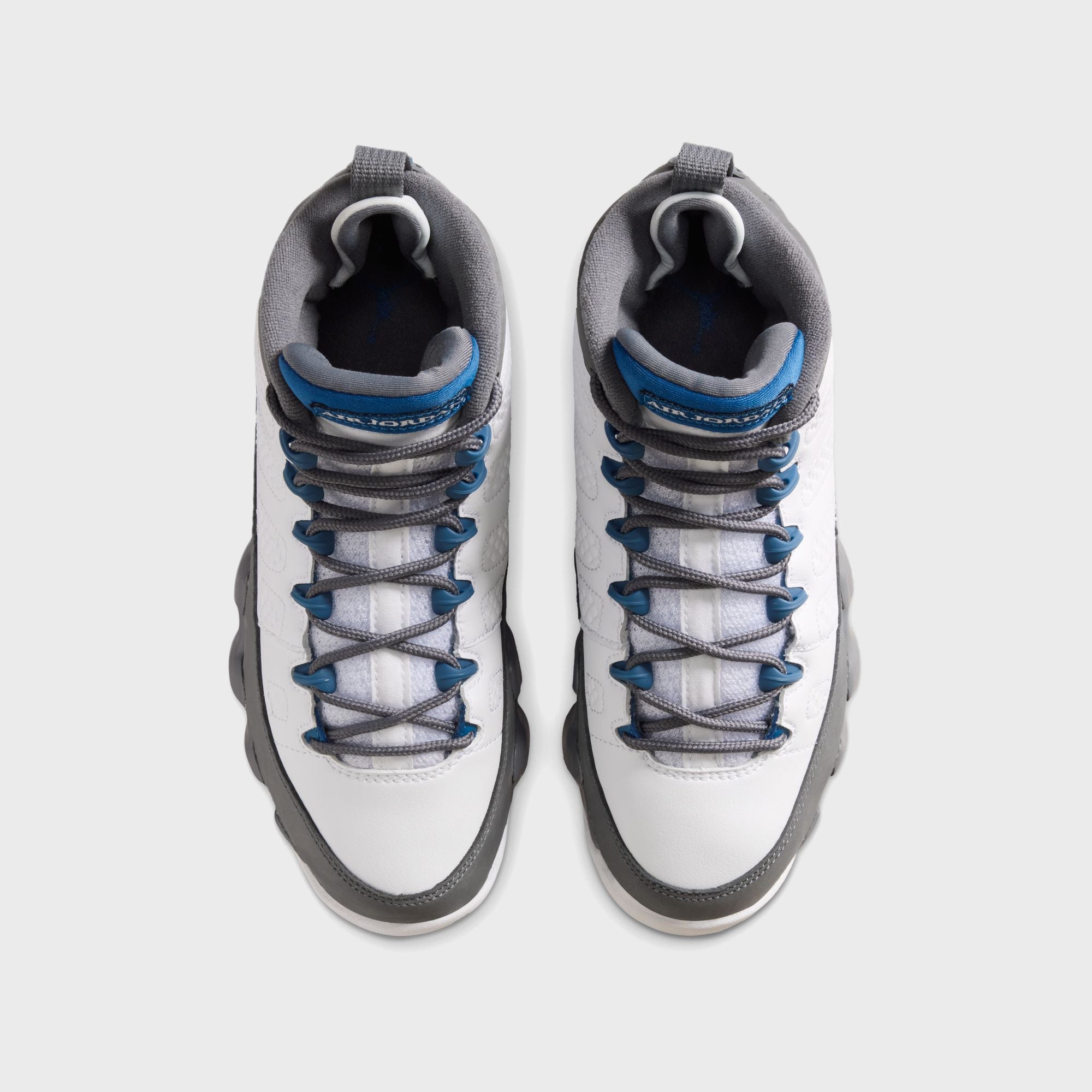 Jordan GS Air Jordan 9 Retro - White / French Blue / Flint Grey