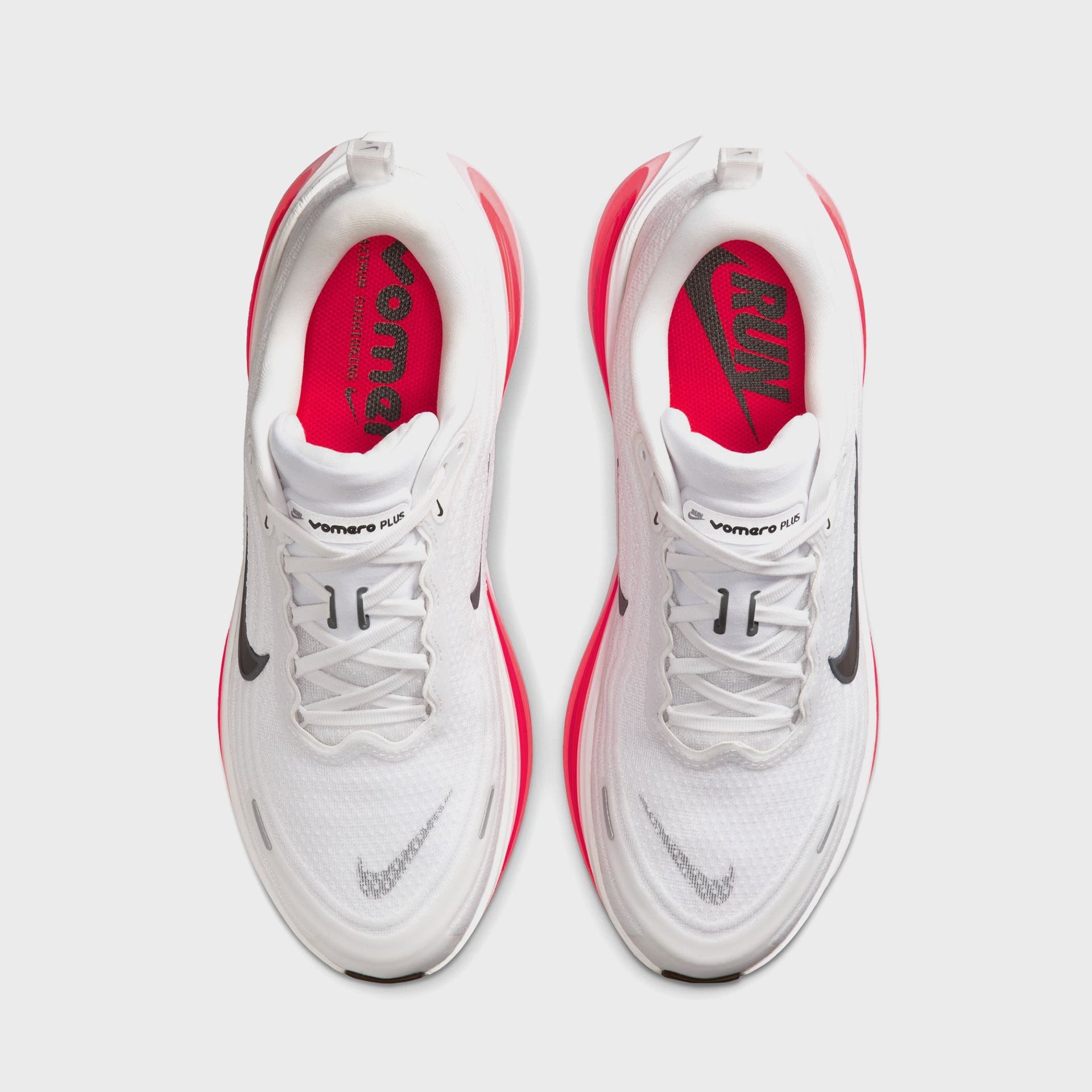 Nike Vomero Plus - White / Black / Bright Crimson