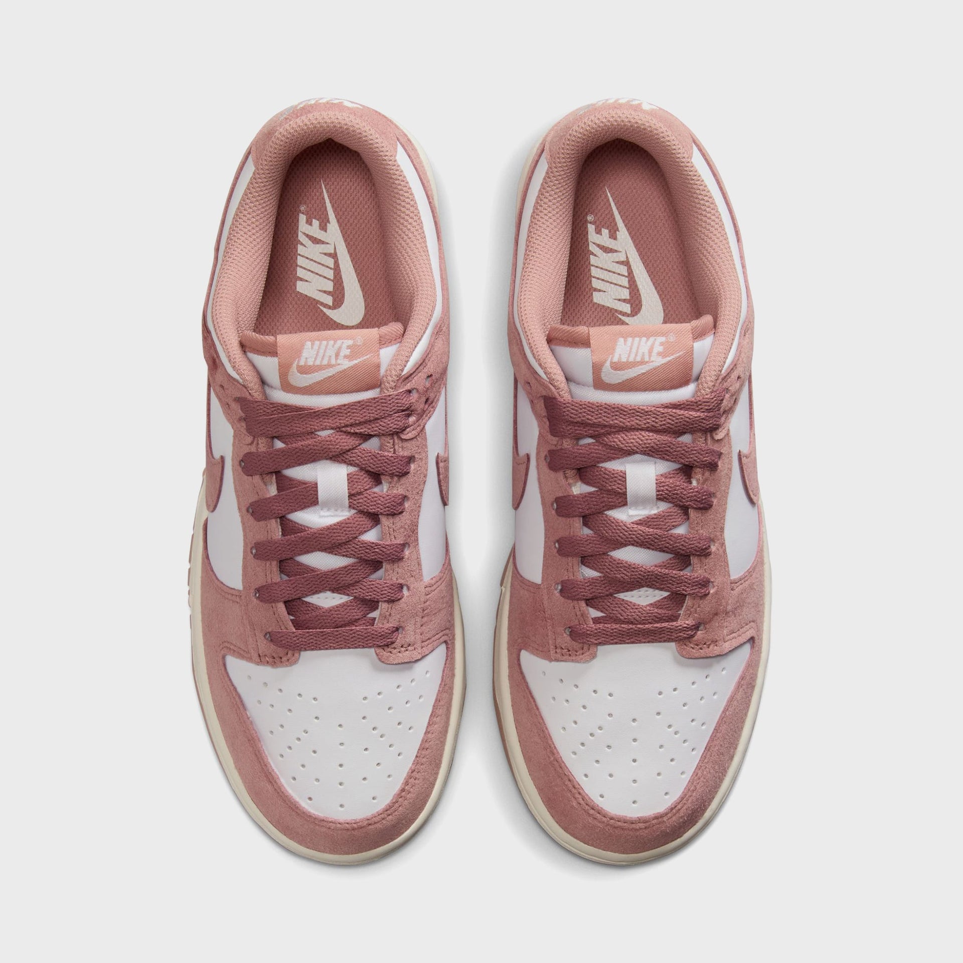 Nike WMNS Dunk Low - White / Particle Pink / Sail / Metallic Silver