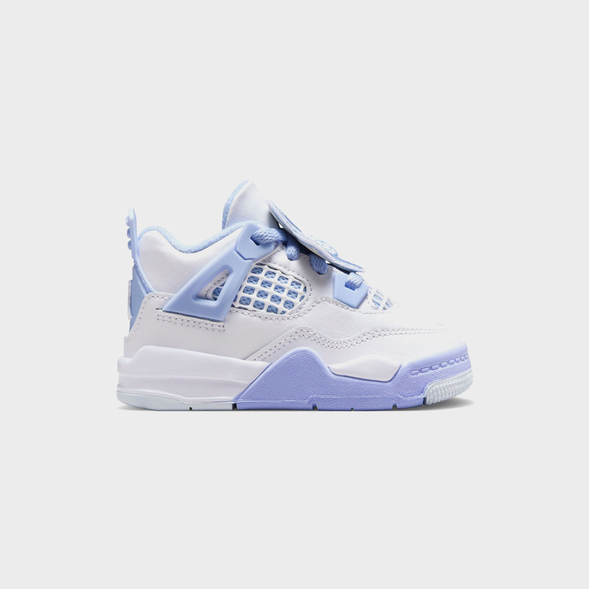 Jordan TD Air Jordan 4 Retro - White / Aluminum / Blue Tint / Oil Green