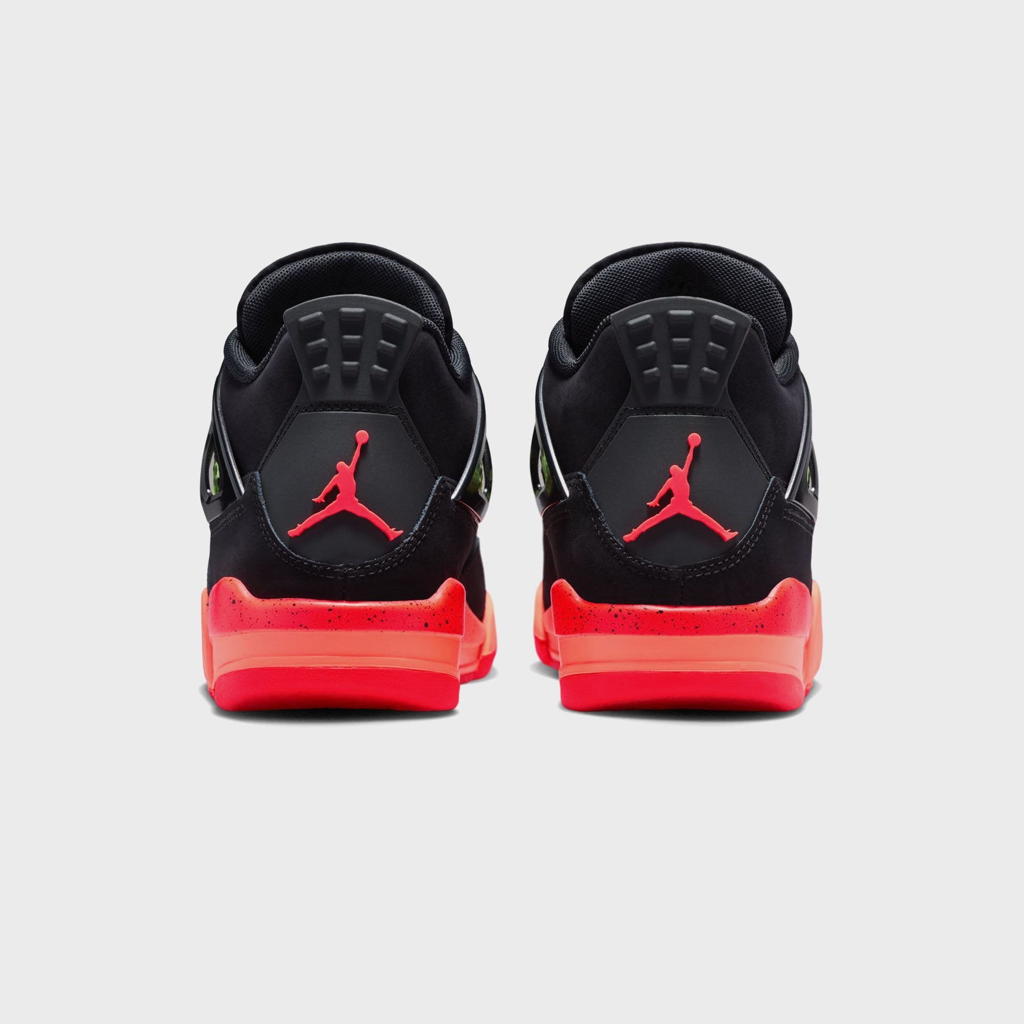 Jordan GS Air Jordan 4 Retro - Black / Infrared / Bright Mango