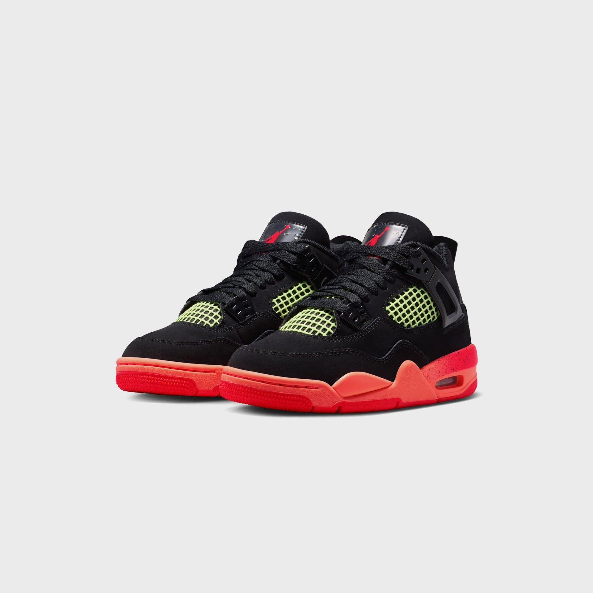 Jordan GS Air Jordan 4 Retro - Black / Infrared / Bright Mango / Barely