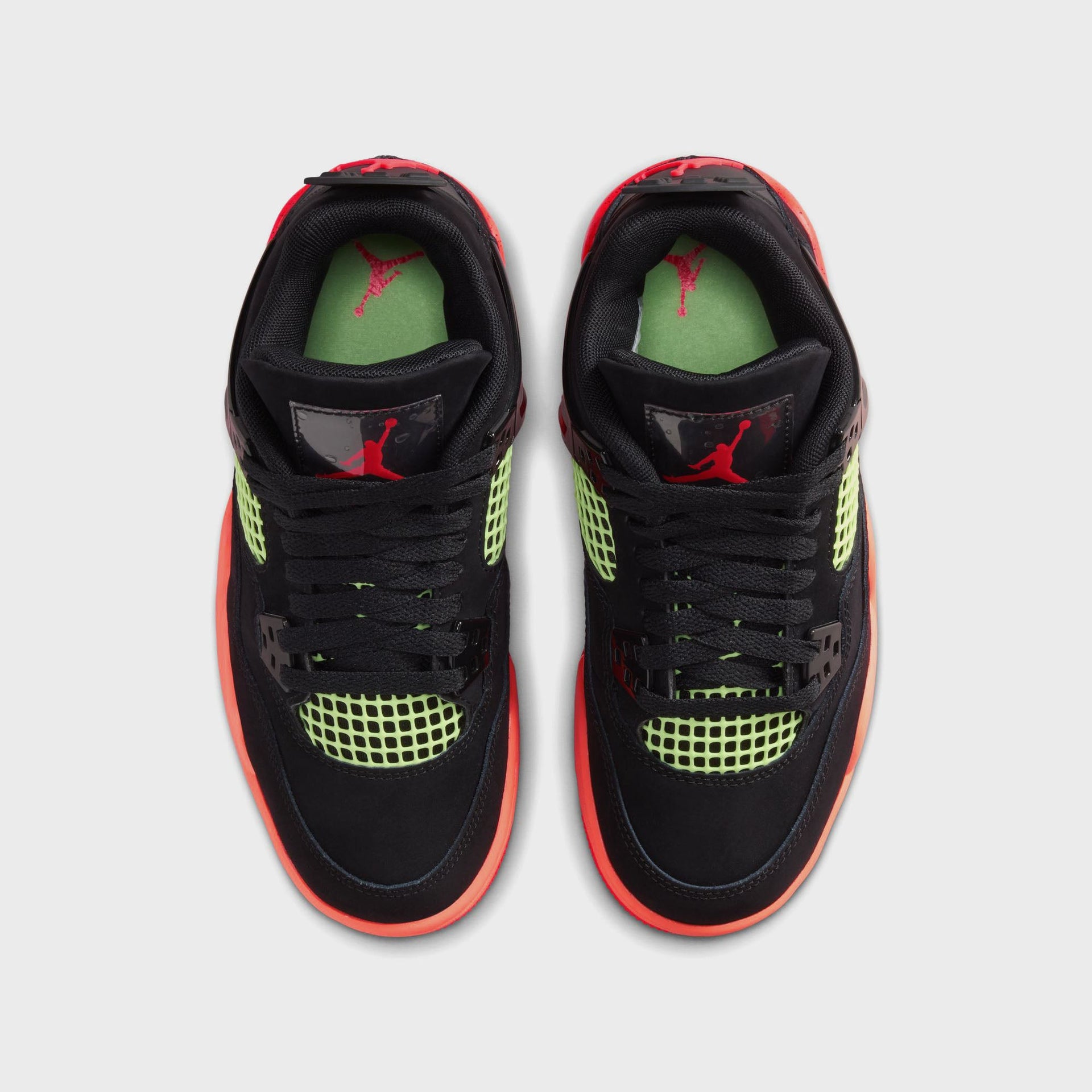 Jordan GS Air Jordan 4 Retro - Black / Infrared / Bright Mango / Barely