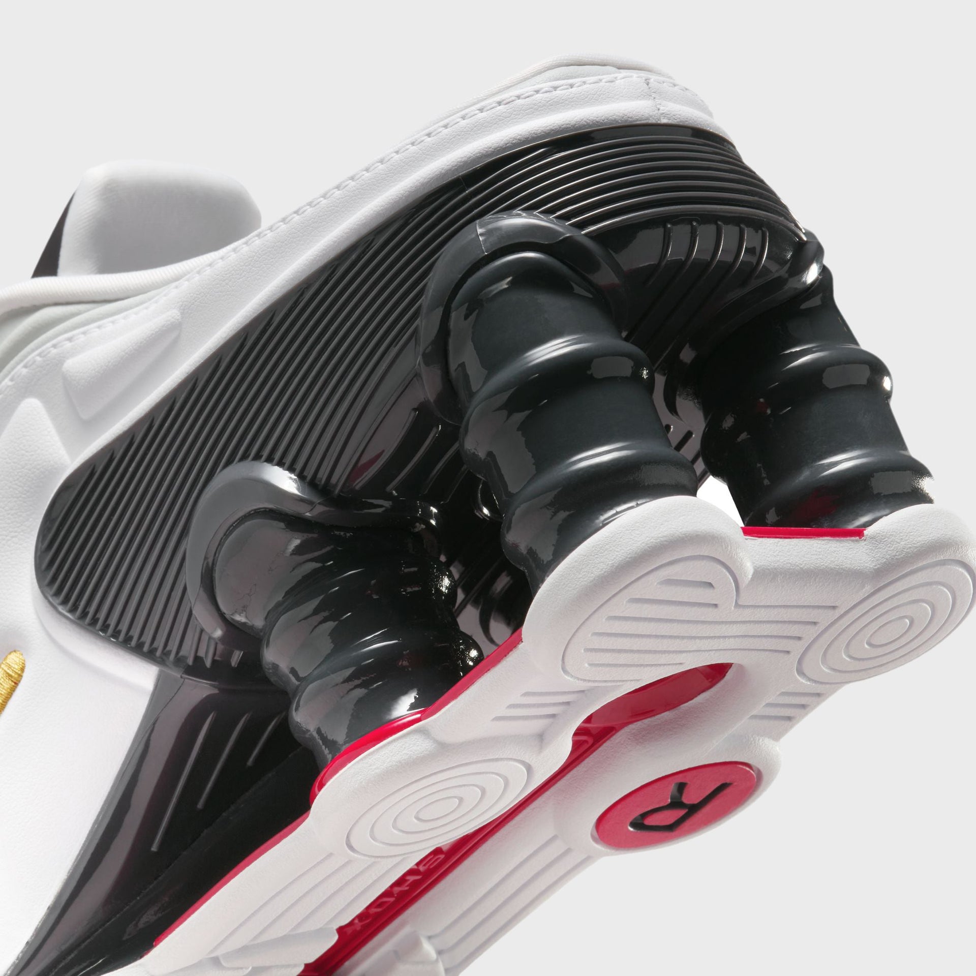 Nike x Martine Rose WMNS Shox MR4 - White / Varsity Red / Metallic Platinum