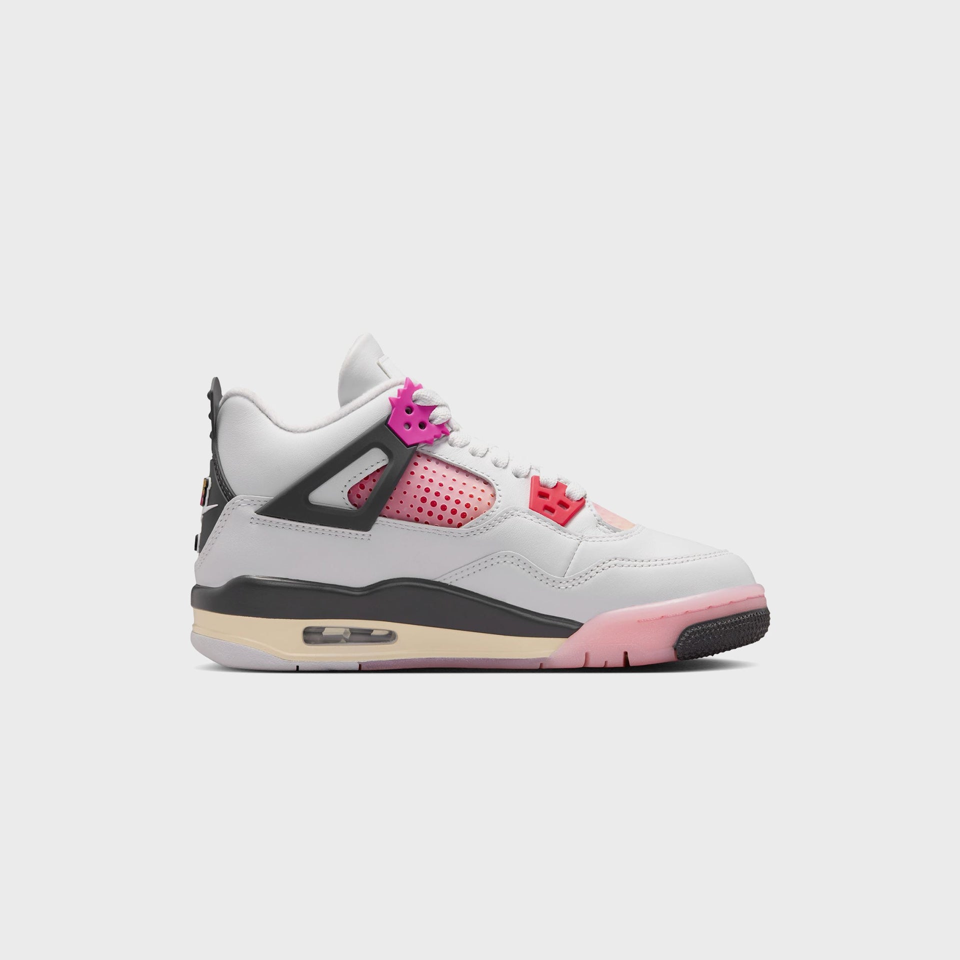 Jordan GS Air Jordan 4 Retro - Off-White / Anthracite / Fire Pink / Fire Pink