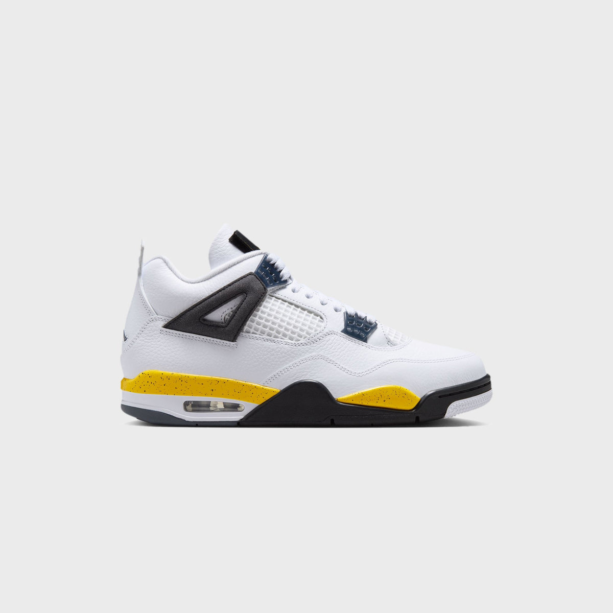 Jordan Air Jordan 4 - White / Dark Blue Grey / Black / Tour Yellow