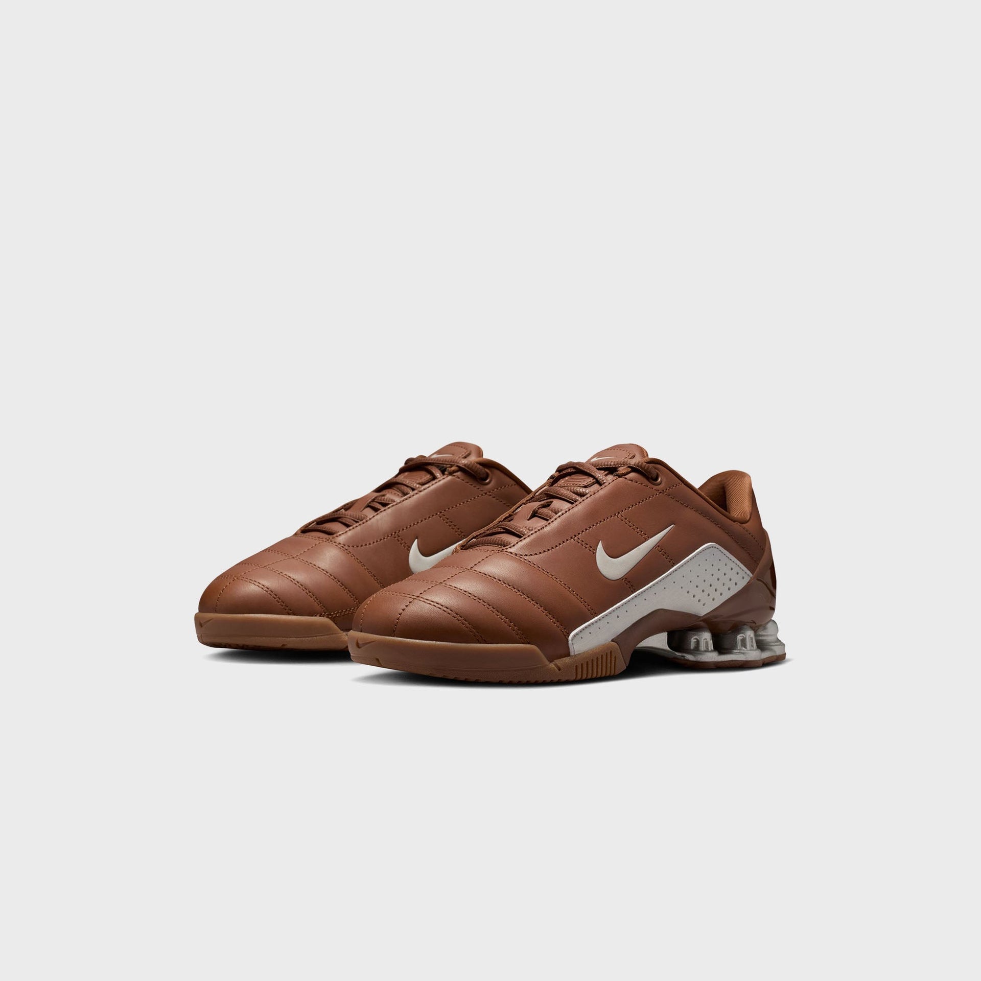 Nike T90 Shox Magia Qs - Pecan / Metallic Silver / Rustic / Gum Med Brown
