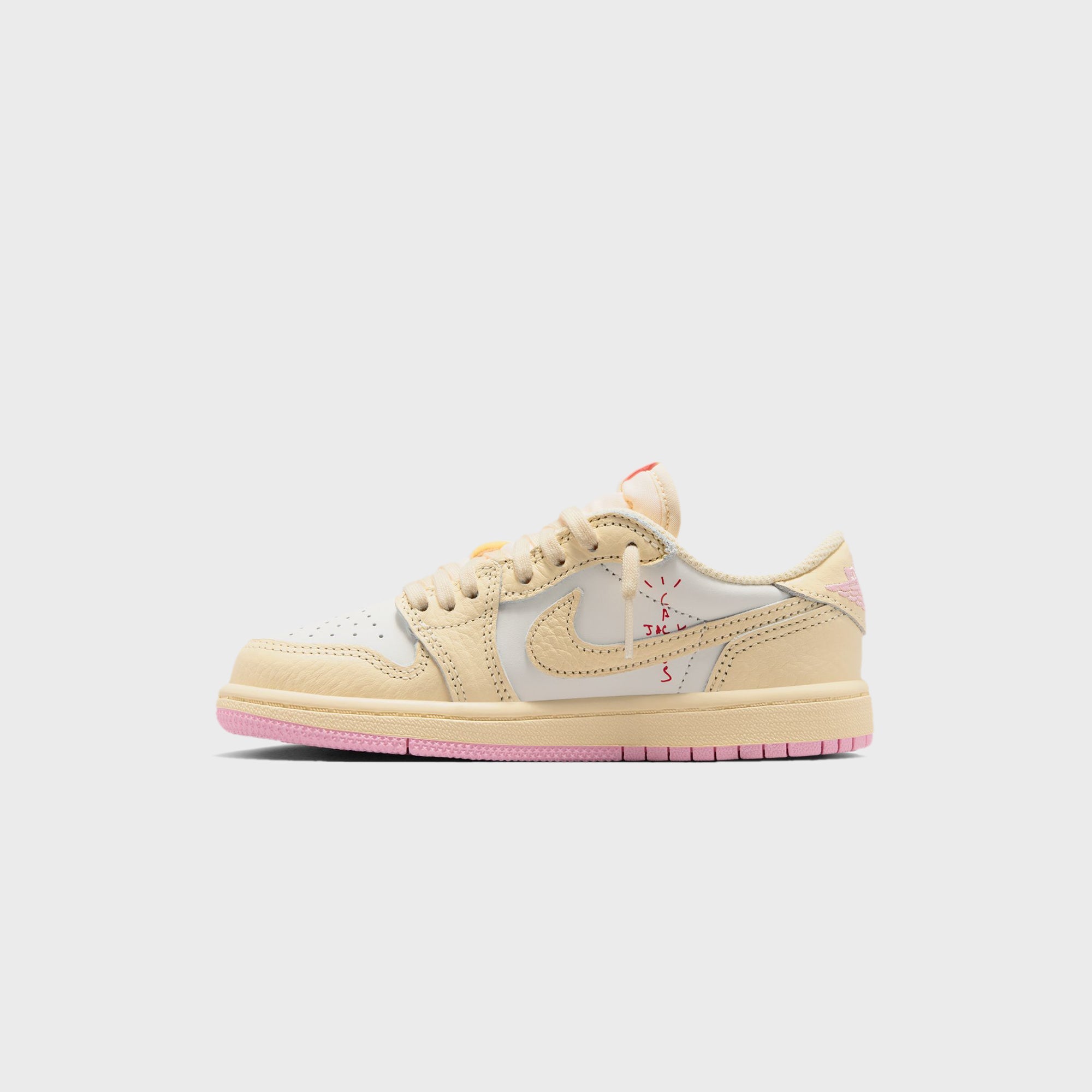 靴 Air Jordan 1 Low Travis Scott Muslin Jordan x Travis Scott PS Jordan 1 Retro Low OG - Muslin / Shy Pink
