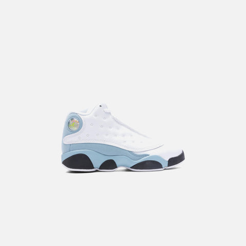 Nike PS Air Jordan 13 Retro - White / Yellow Ochre / Blue Grey
