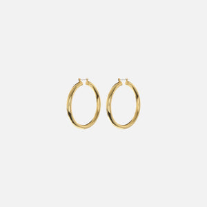 Luv AJ Amalfi Tube Hoop Earrings - Gold