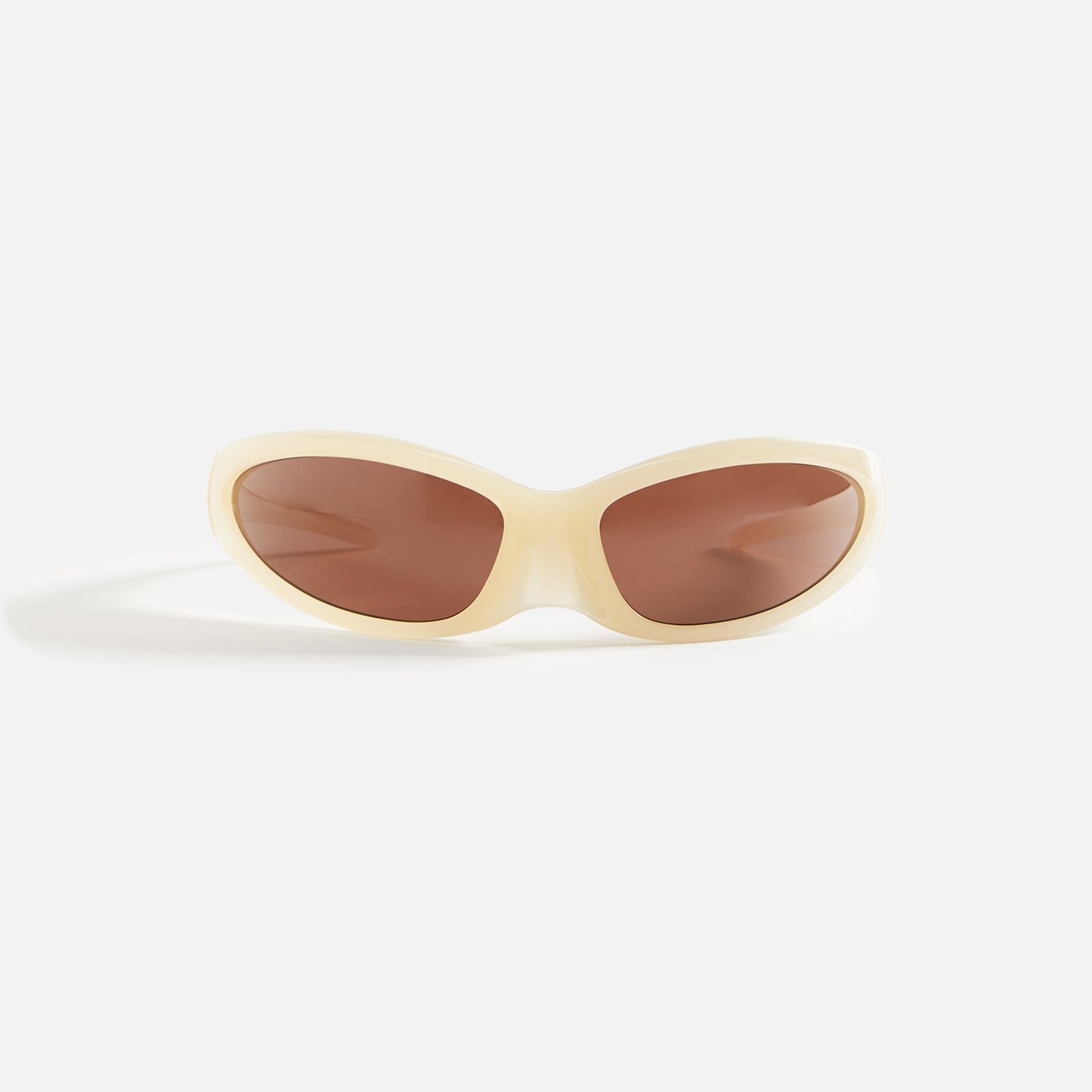 Balenciaga Geometric Sunglasses - Yellow / Brown