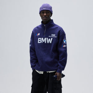 Kith for BMW Cable Fleece Quarter Zip -  Techno Violet