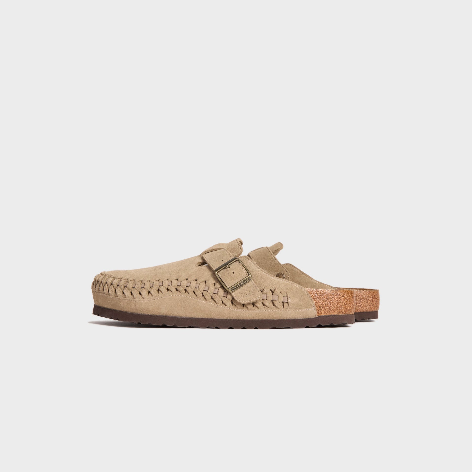 Kith for Birkenstock Suede Boston Braided - Taupe