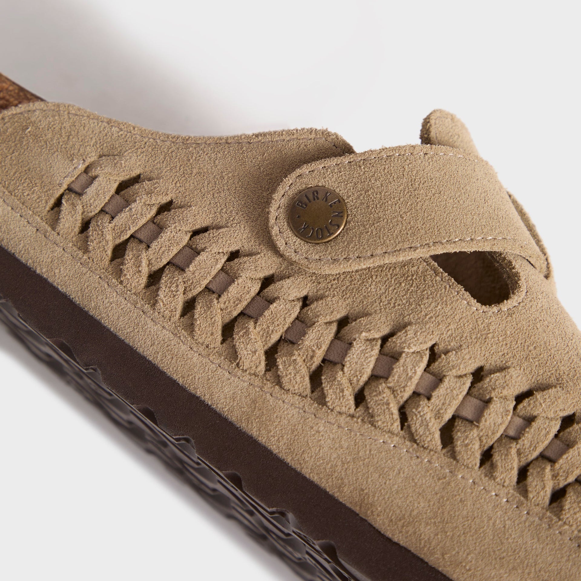 Kith for Birkenstock Suede Boston Braided - Taupe