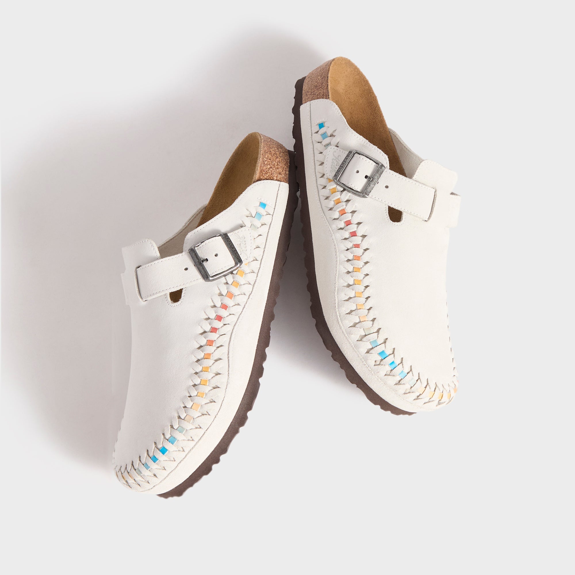 Kith & Birkenstock サンダル サイズ27cm 白 Kith for Birkenstock Suede Boston Braided - Antique White / Tie