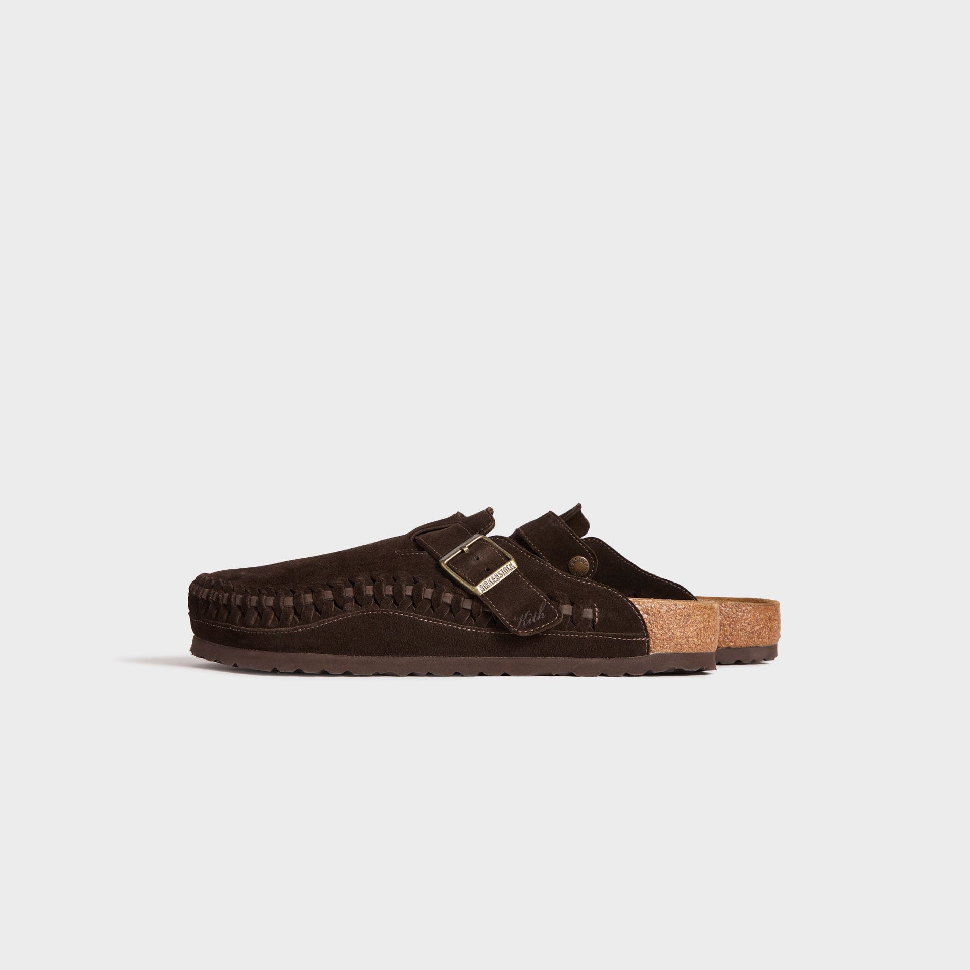 Kith for Birkenstock Suede Boston Braided - Mocca