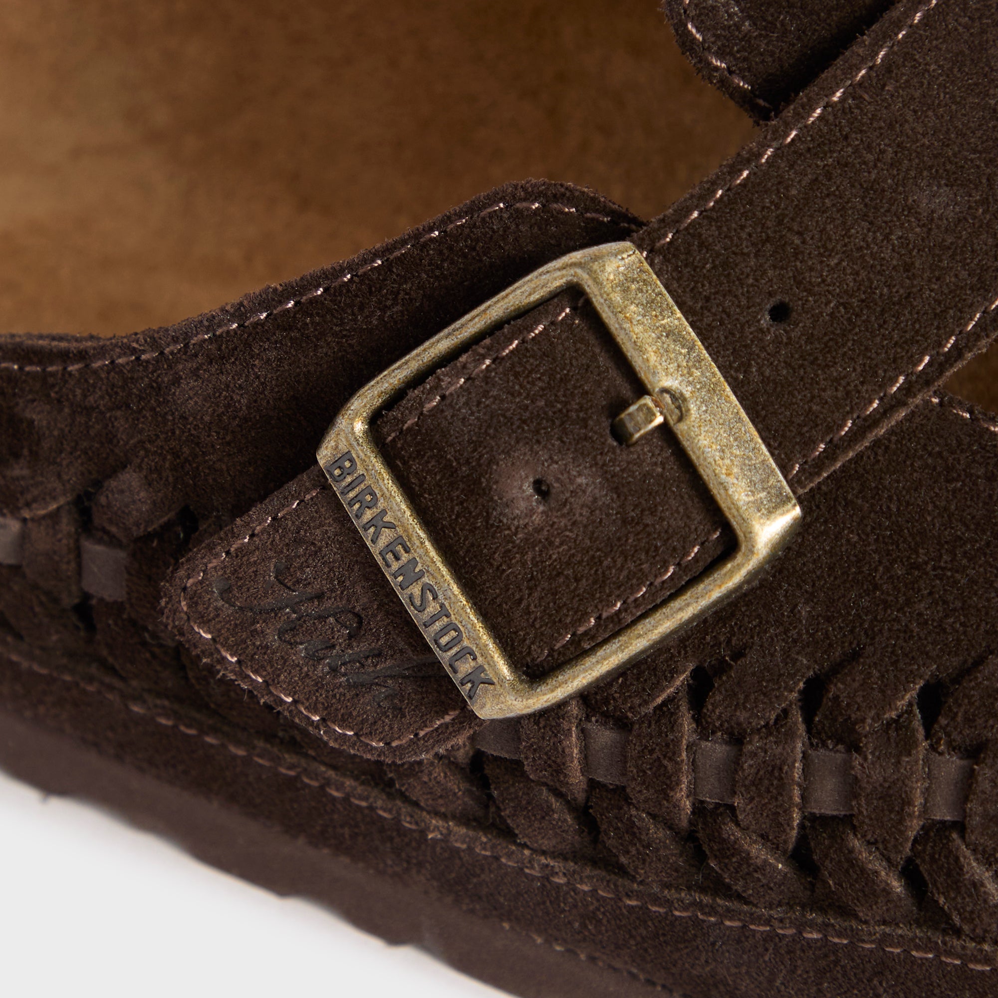 Kith for Birkenstock Suede Boston Braided - Mocca – Kith Canada