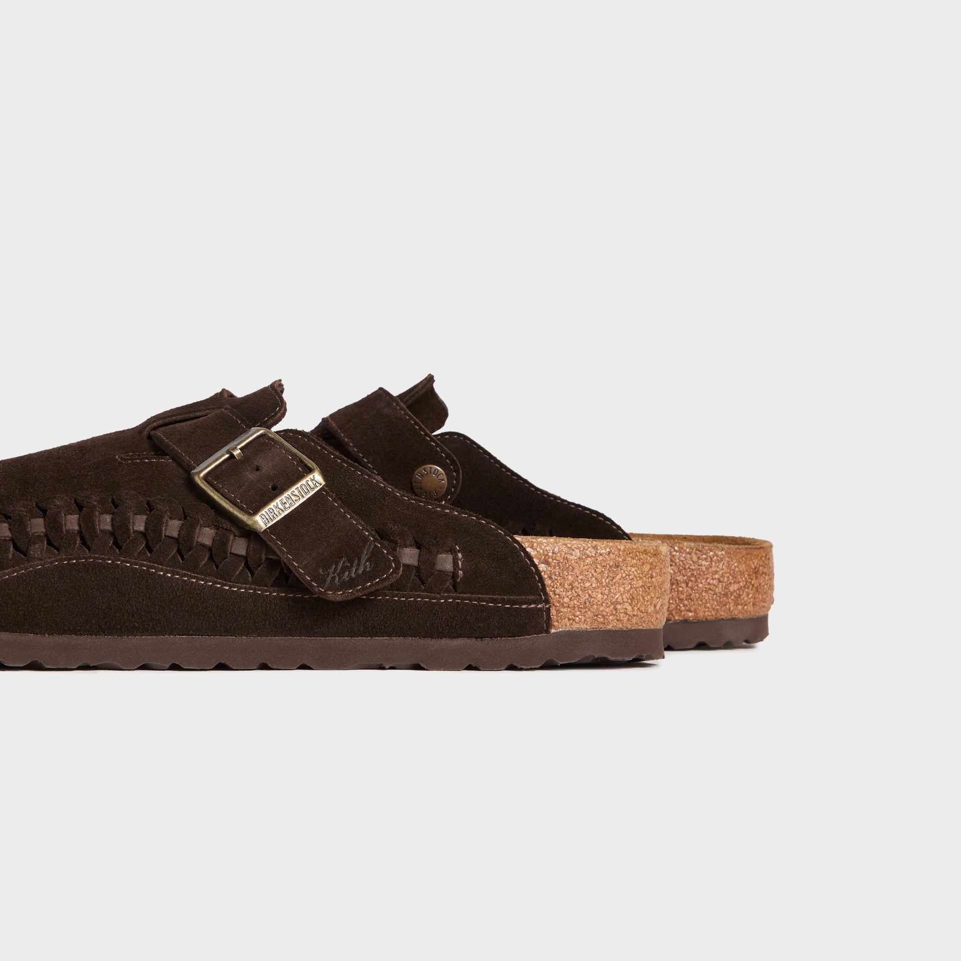 Kith for Birkenstock Suede Boston Braided - Mocca