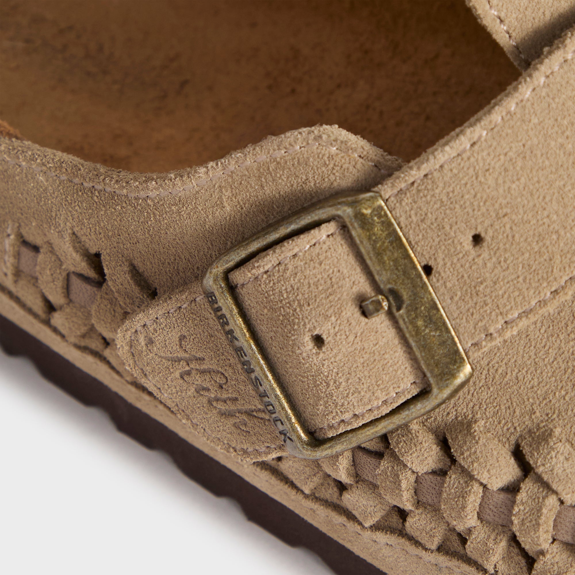 【極美品】KITH Boston Braided 41 TAUPE KITH Boston Braided Suede Leather Taupe | BIRKENSTOCK