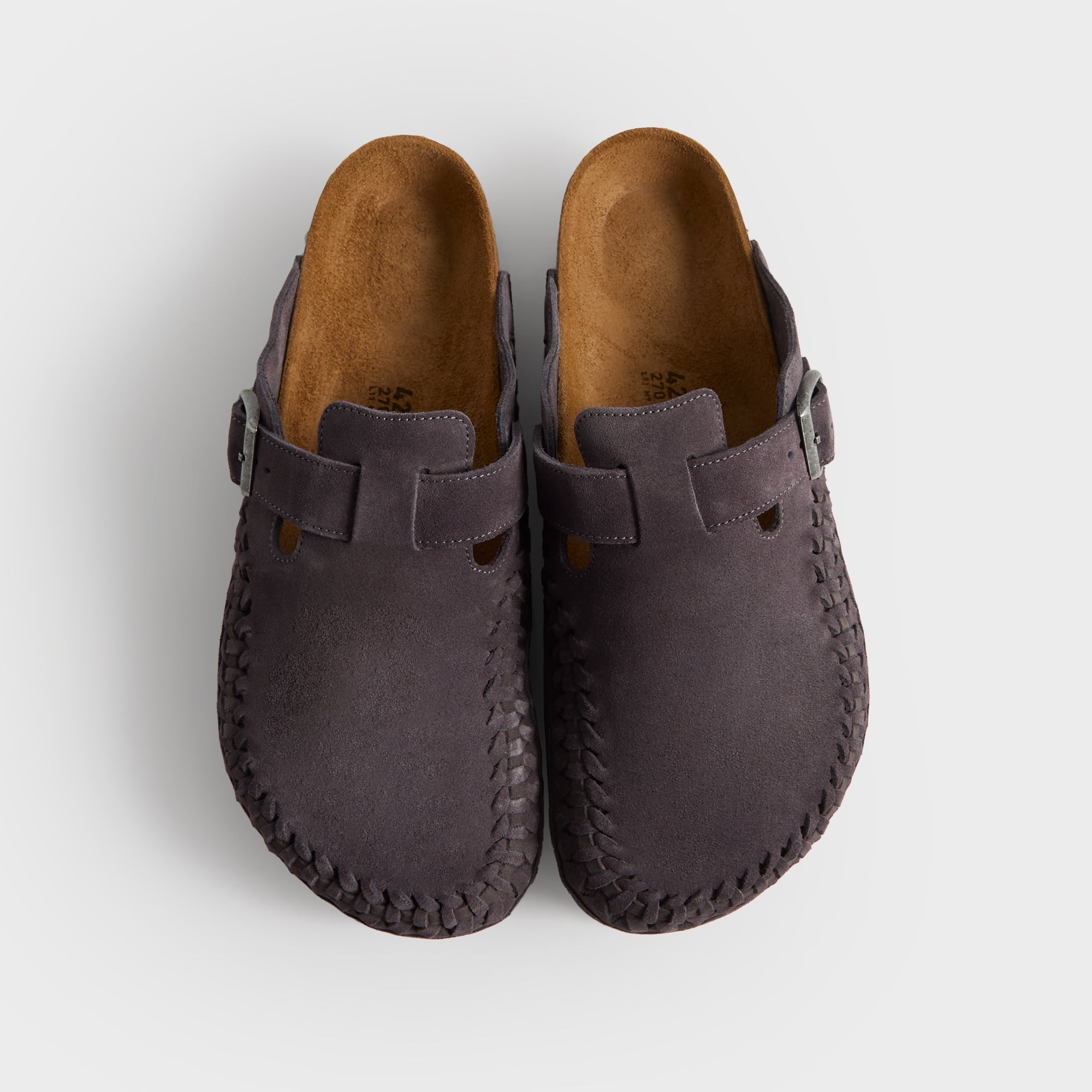 MADE-TO-ORDER | Kith for Birkenstock Boston Braided - Rabbit Grey