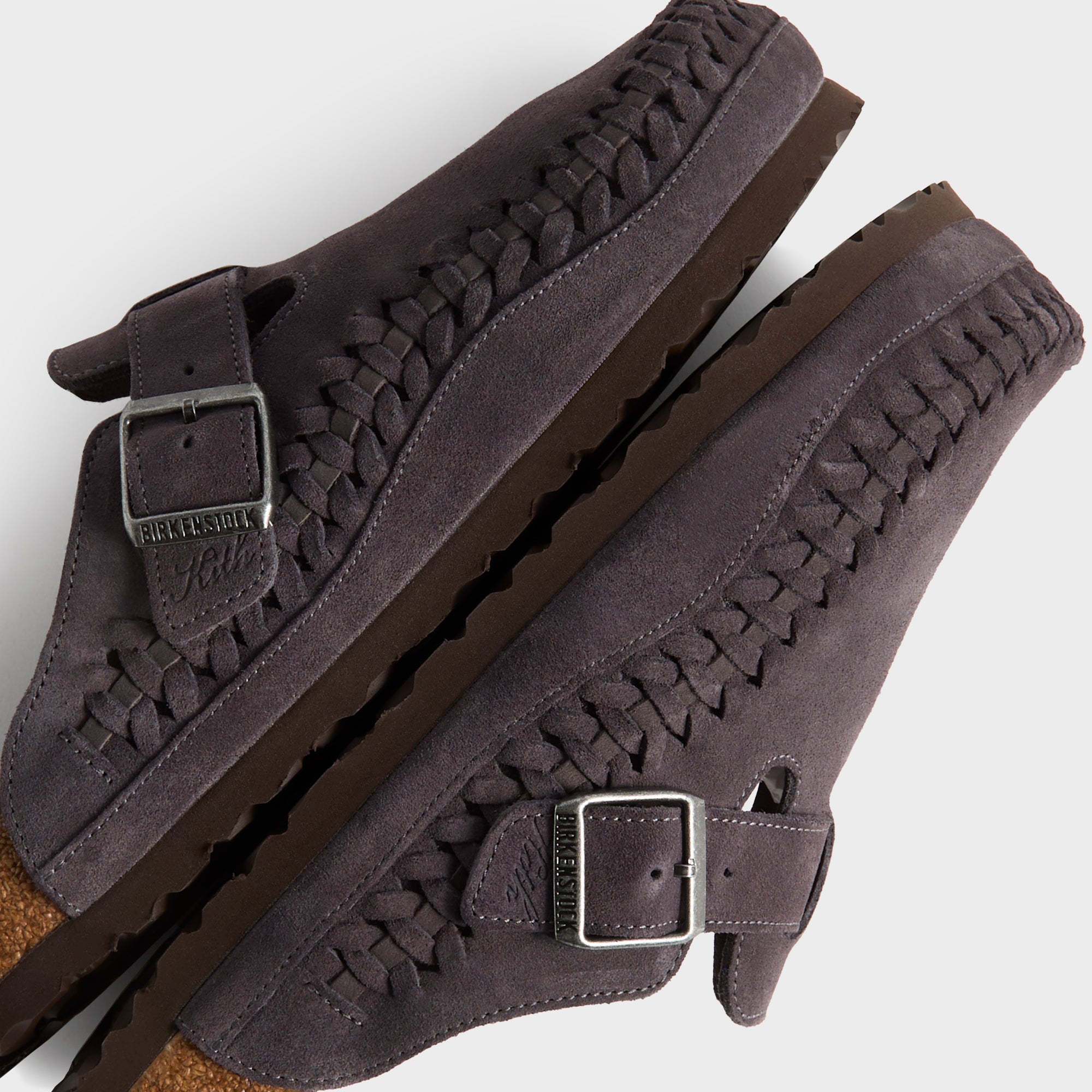 MADE-TO-ORDER | Kith for Birkenstock Boston Braided - Rabbit Grey