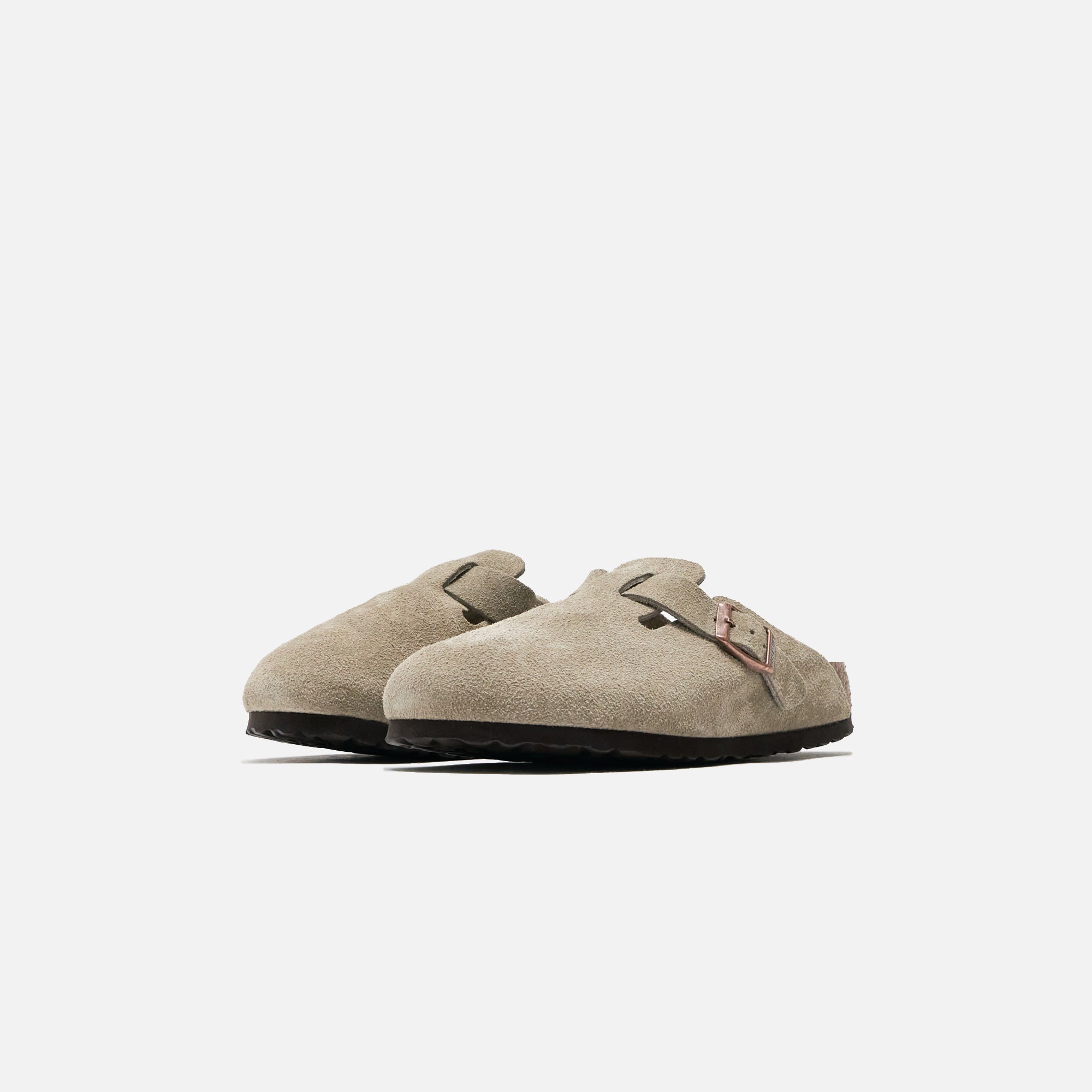 Birkenstock WMNS Boston Soft Footbed Suede - Taupe – Kith Canada