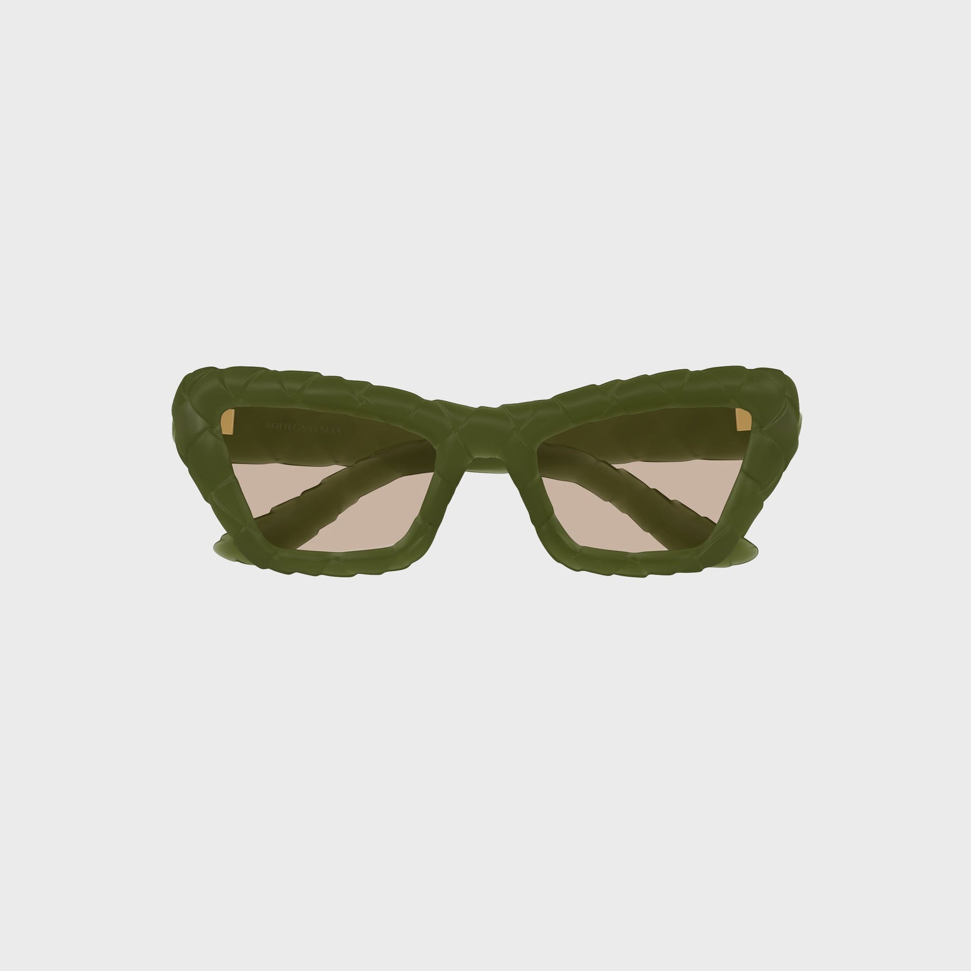 Bottega Veneta Bio Injection Sunglasses - Green / Grey