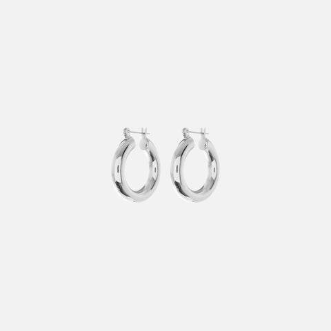 Luv AJ Baby Amalfi Hoop Earrings - Silver