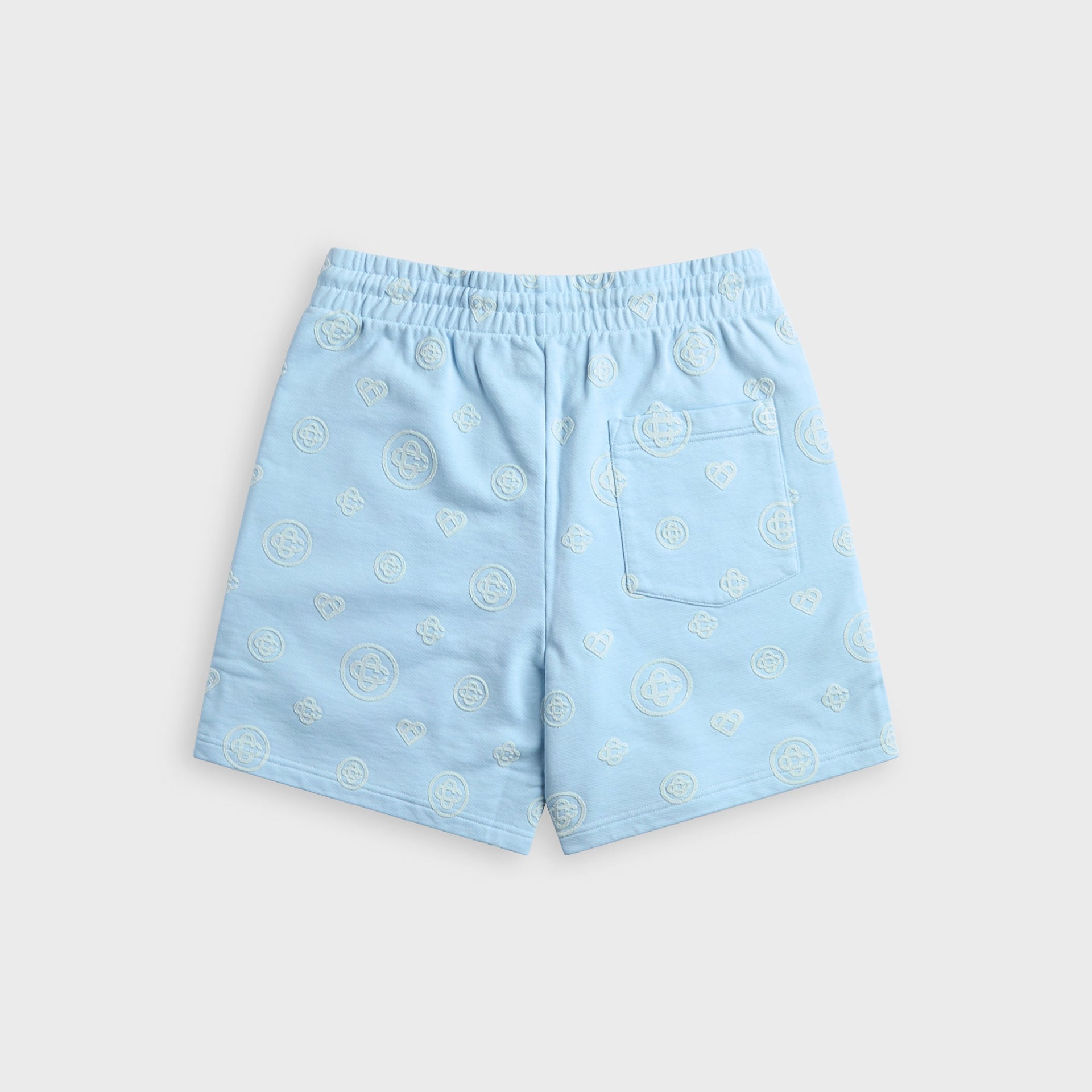 Casablanca Applique Monogram Sweatshort - Blue