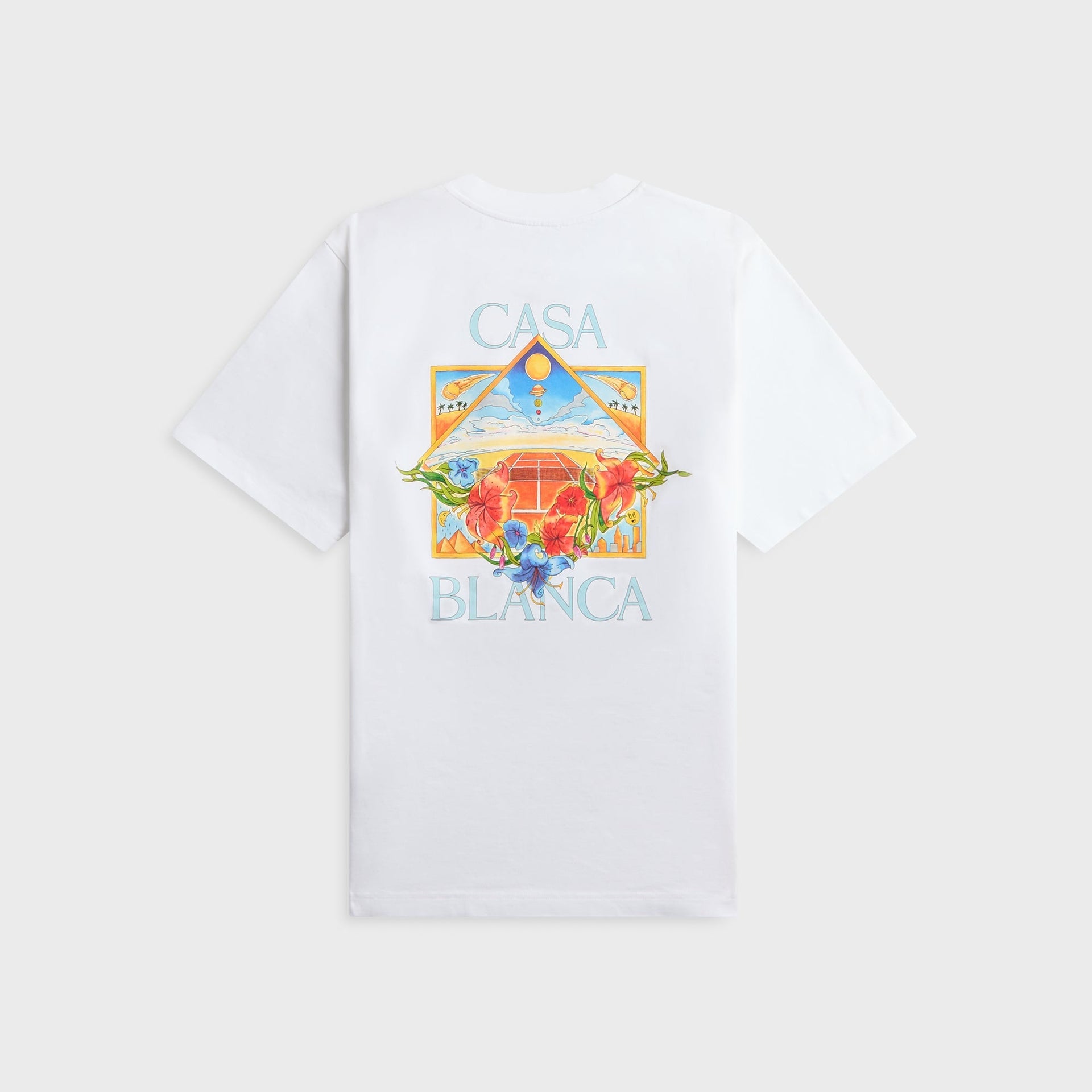 Casablanca Tennis Landscape Classic Tee - Bright White
