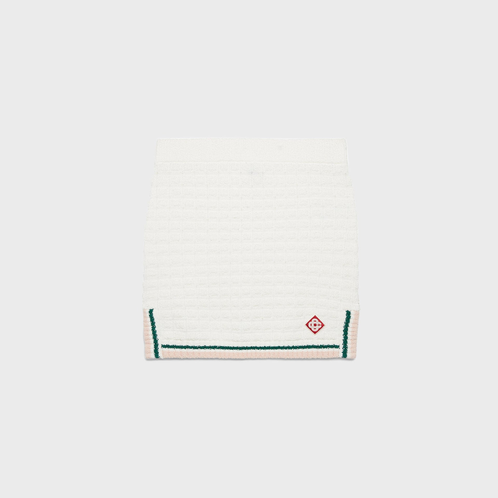 Casablanca Boucle Cotton Skirt in White