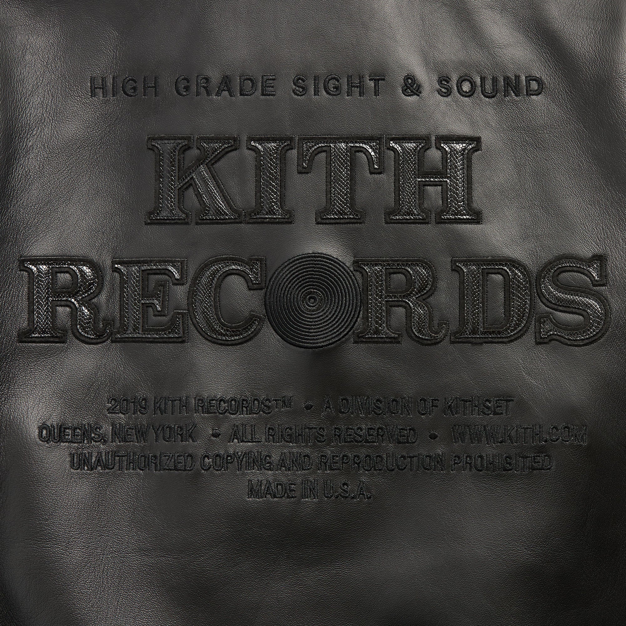 Kith Records for AVIREX Legend Bomber Jacket - Black – Kith Canada