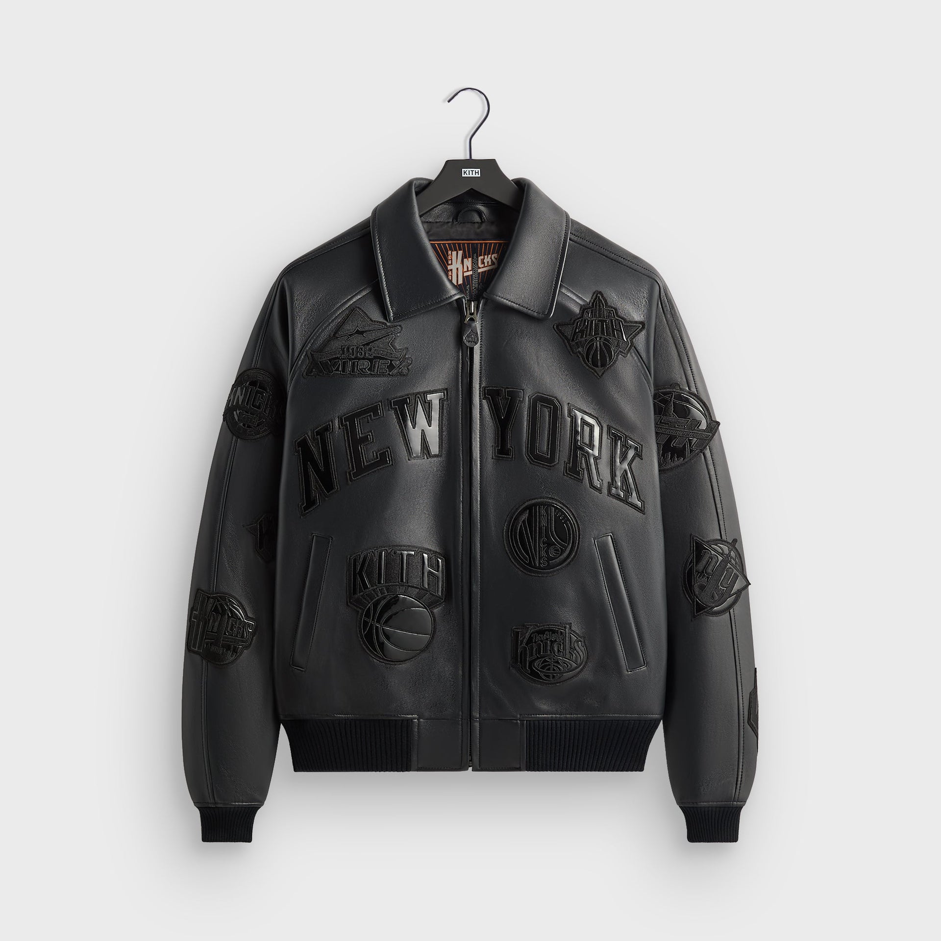 Kith & AVIREX for the New York Knicks Madison Square Garden Icon Jacket - Black - PH