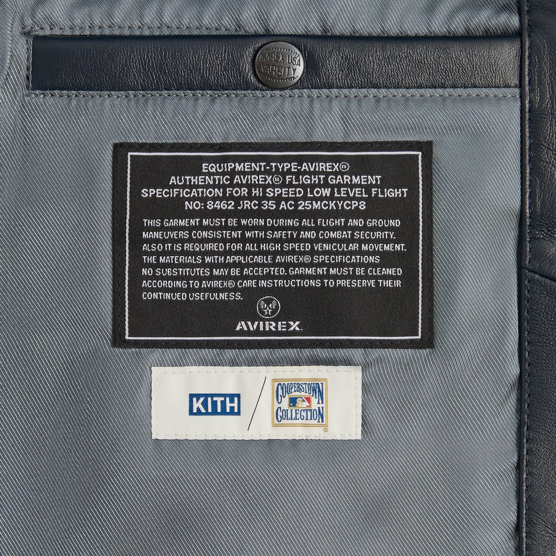 Kith & AVIREX for the New York Yankees Leather Jacket - Nocturnal / Snake - PH