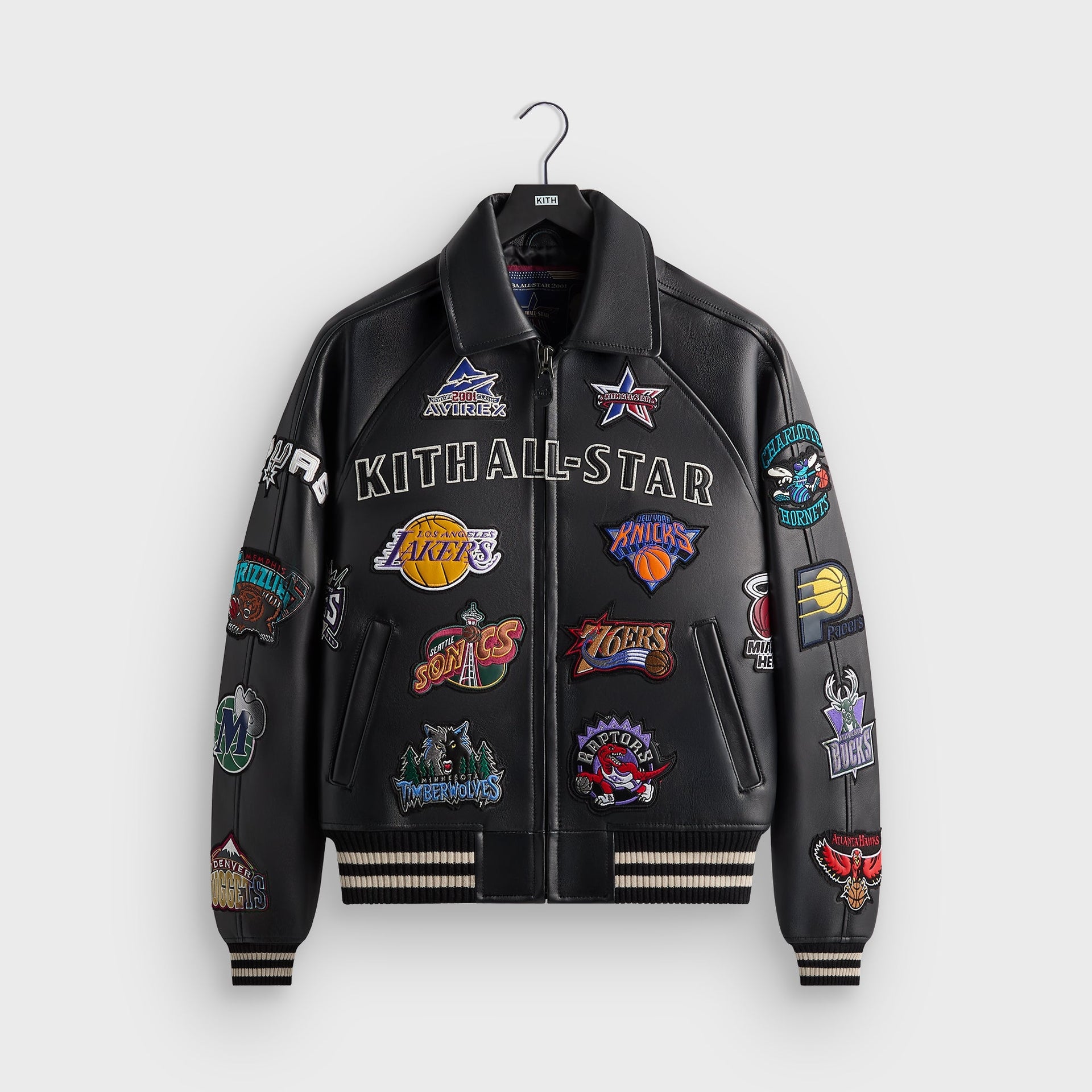 Kith & AVIREX for NBA All-Star Bomber Jacket - Black / Multi - PH