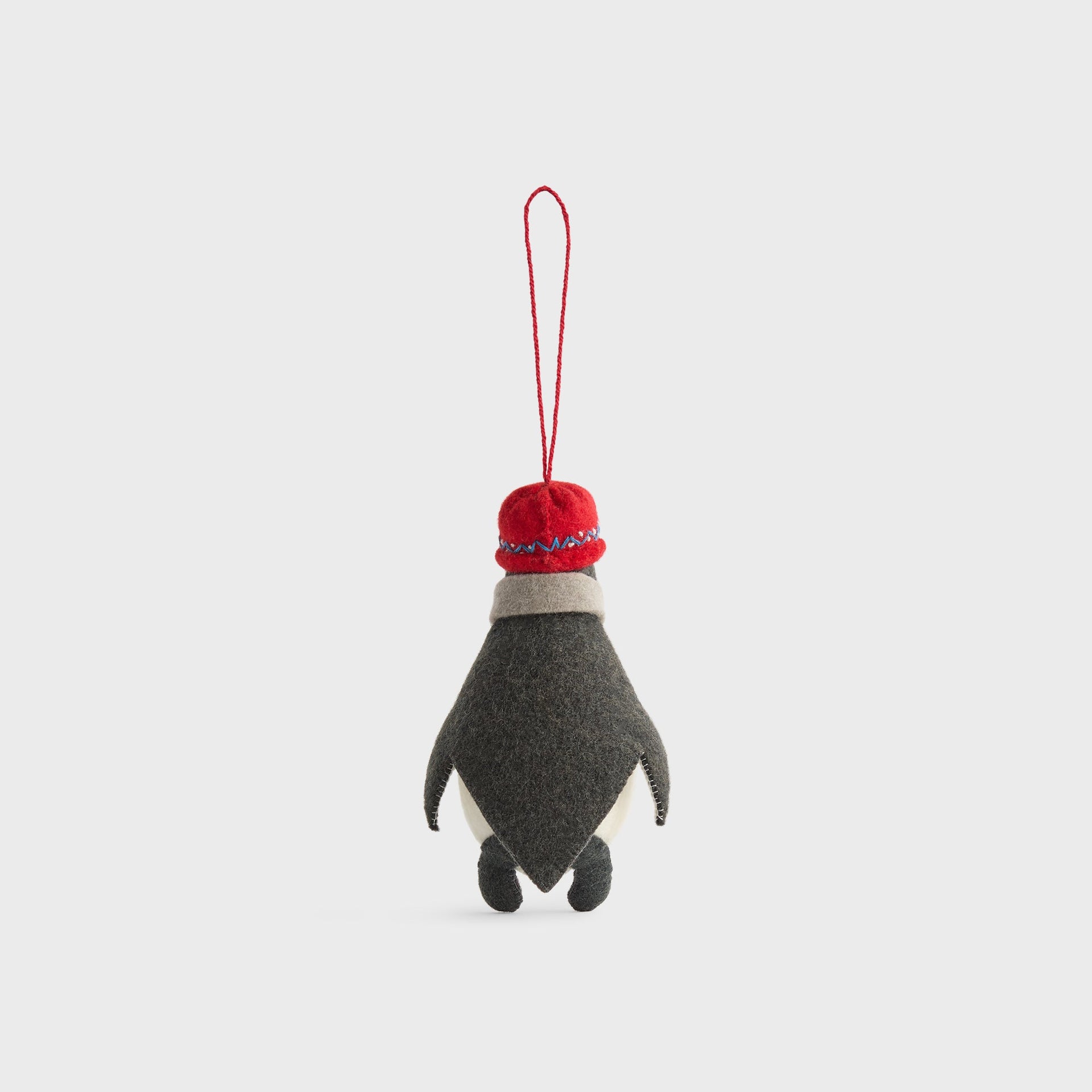 Kithmas for Craftspring Penguin Ornament - Grey / Red