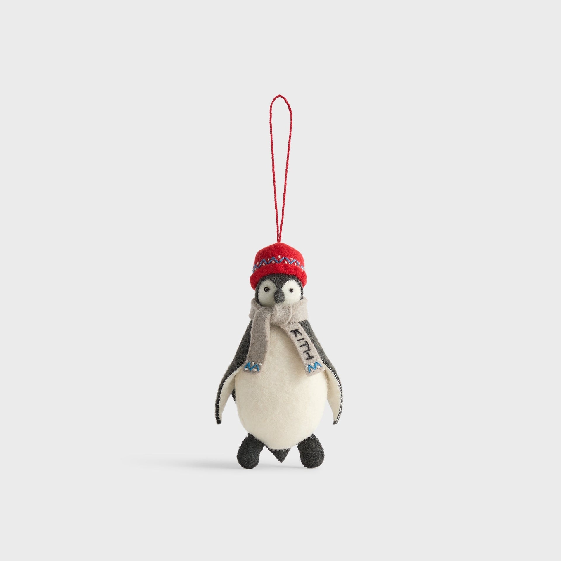 Kithmas for Craftspring Penguin Ornament - Grey / Red - PH