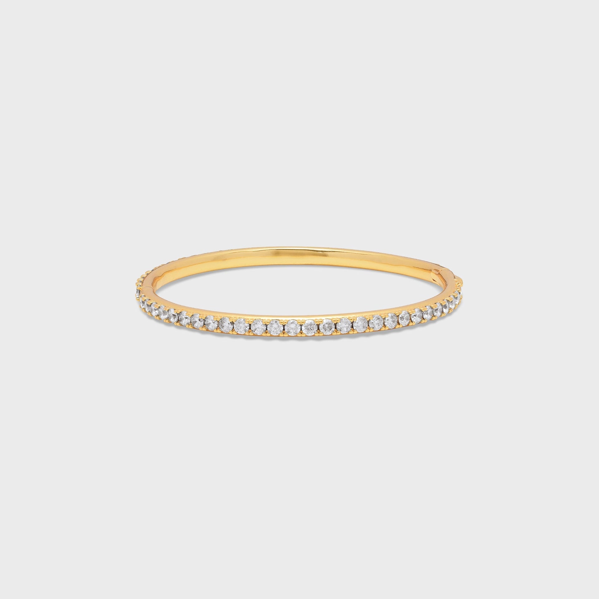 Crystal Haze Serena Bangle Bracelet - Clear