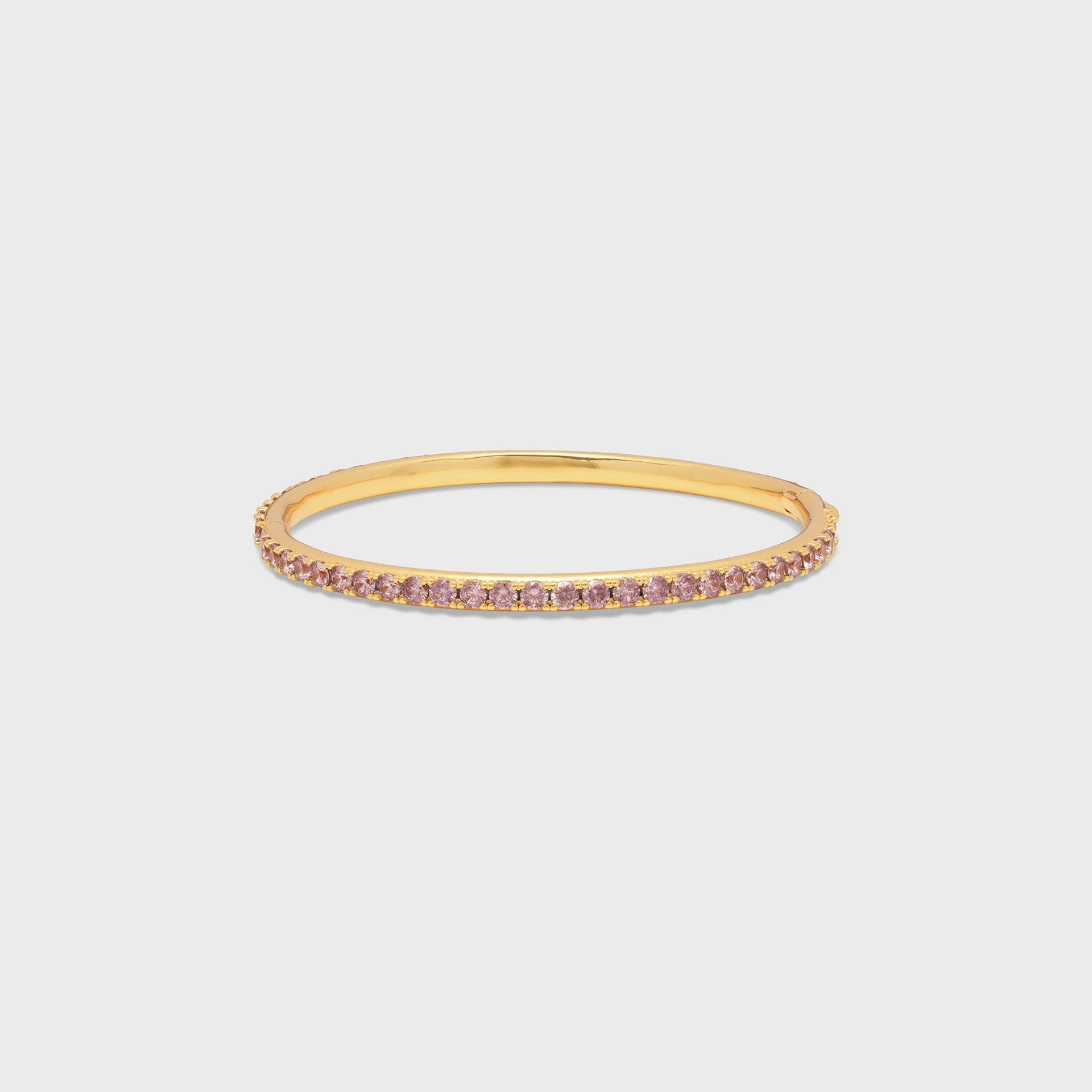 Crystal Haze Serena Bangle Bracelet - Bubblegum Pink