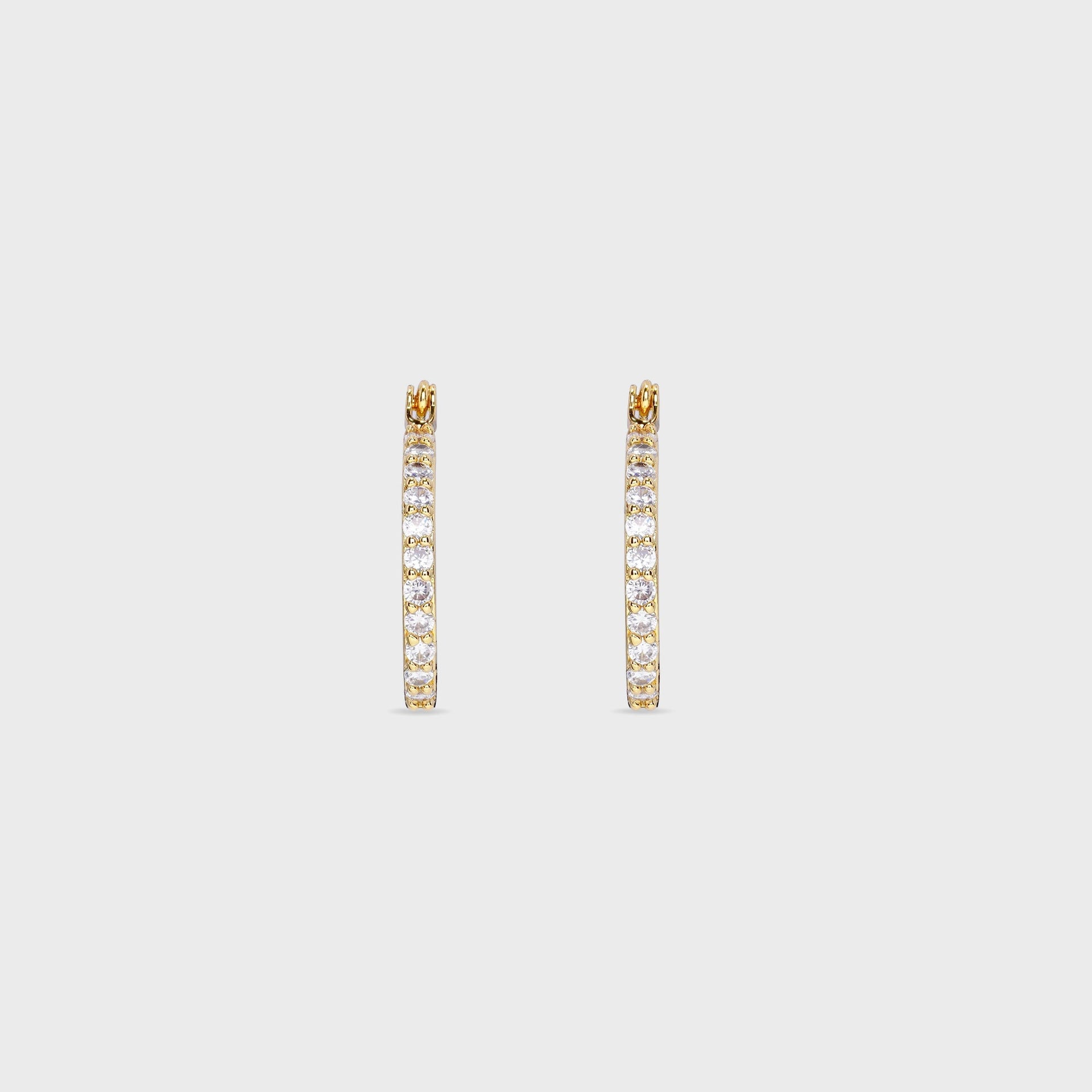 Crystal Haze Serena Small Hoops - Clear