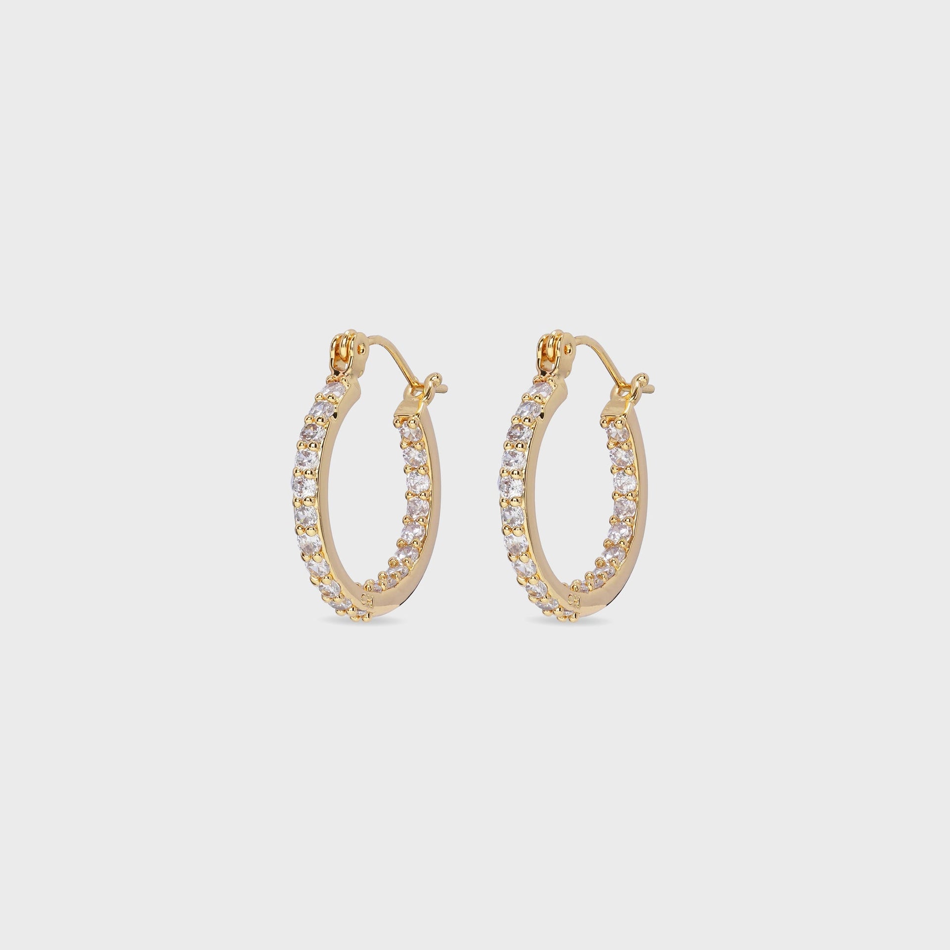 Crystal Haze Serena Small Hoops - Clear
