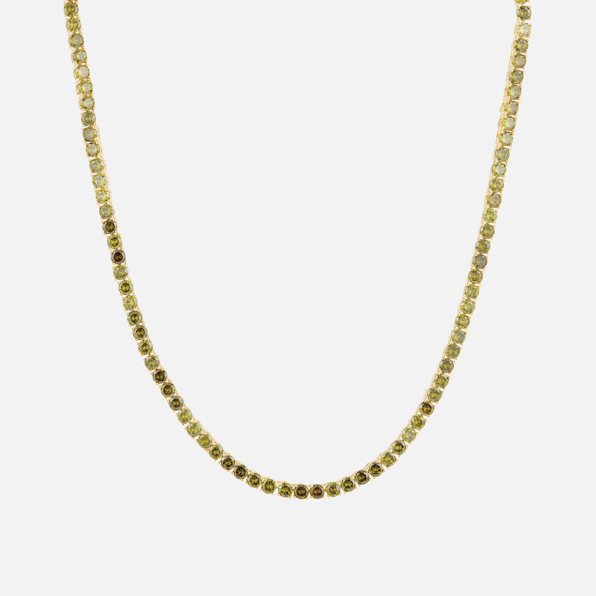 Crystal Haze Serena Necklace - Olive