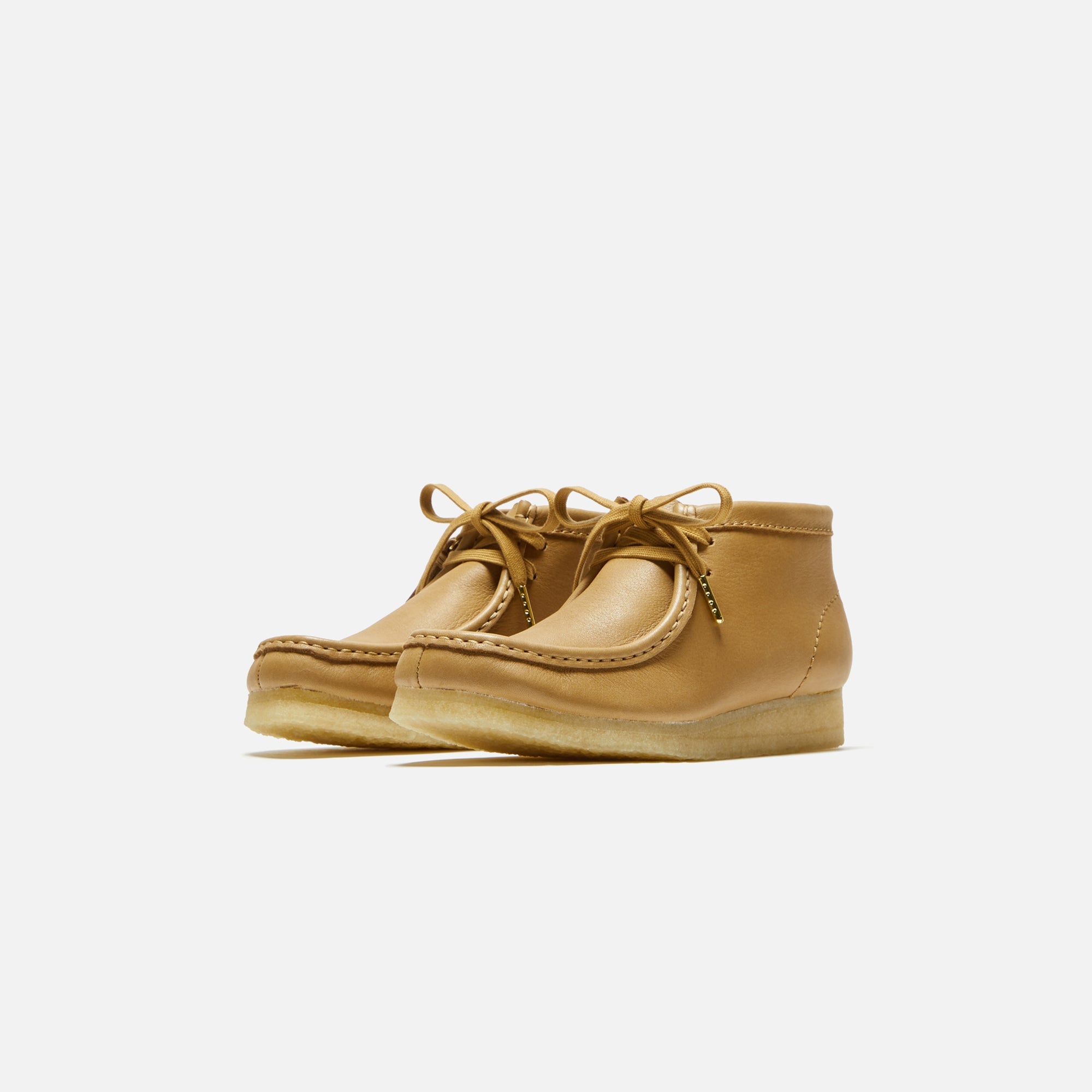 Clarks WMNS Wallabee Boot Mid - Tan Leather – Kith Canada