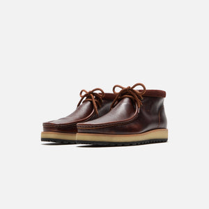 Clarks Wallabee Scout - Dark Tan Leather