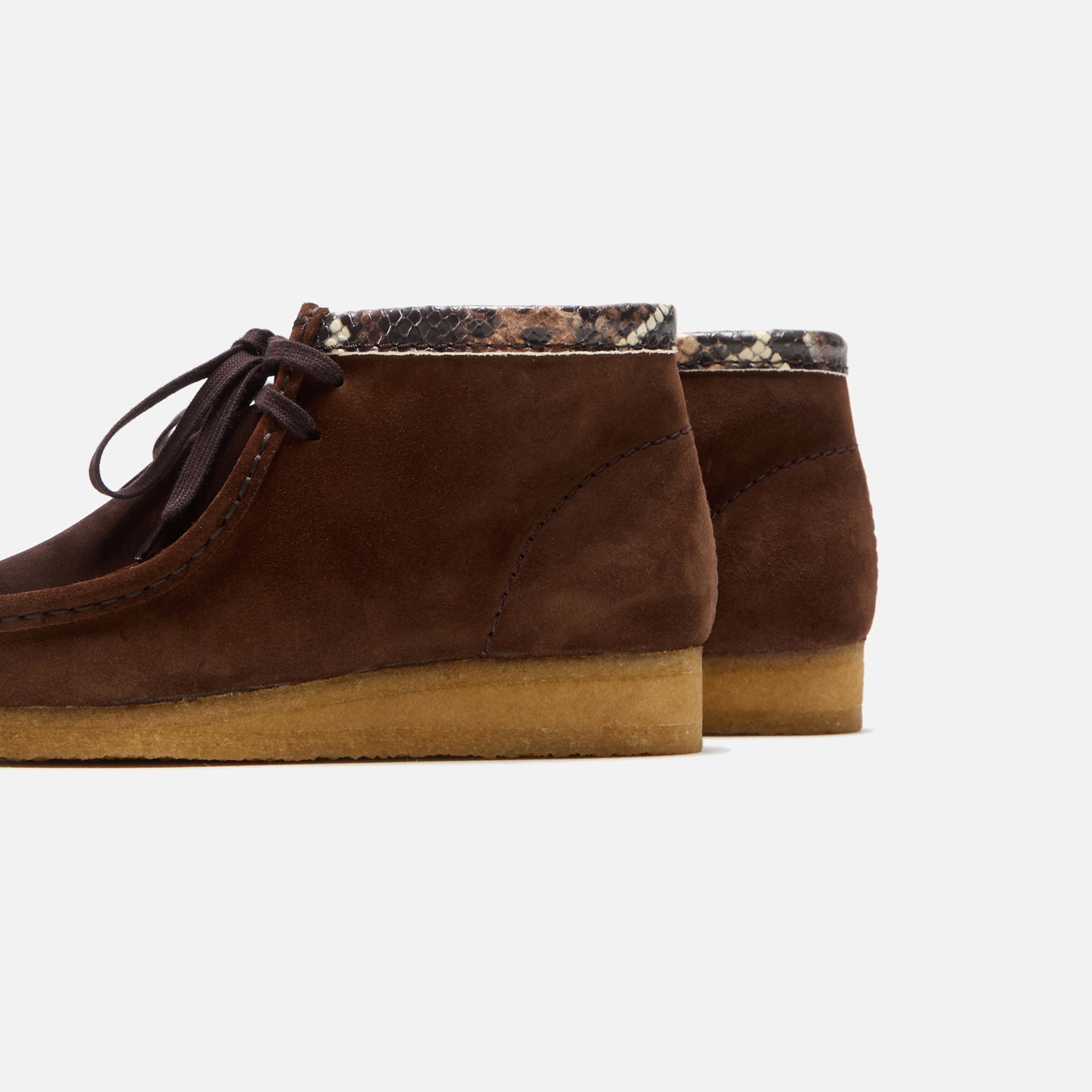 Clarks Wallabee Boot - Brown Snake Combi