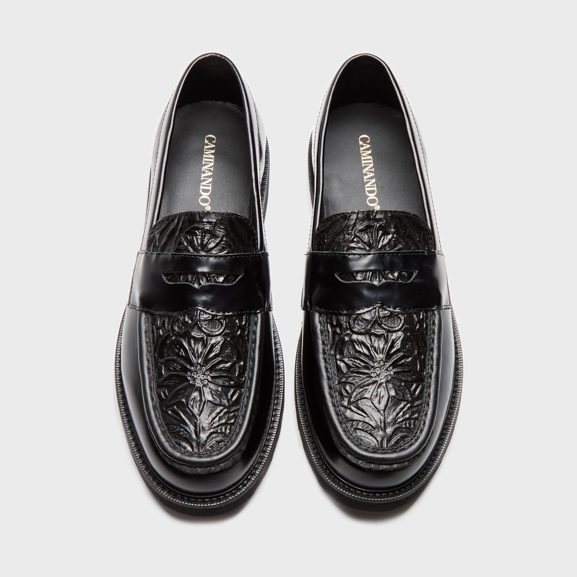 Caminando Dais Loafer - Black Deboss – Kith Canada
