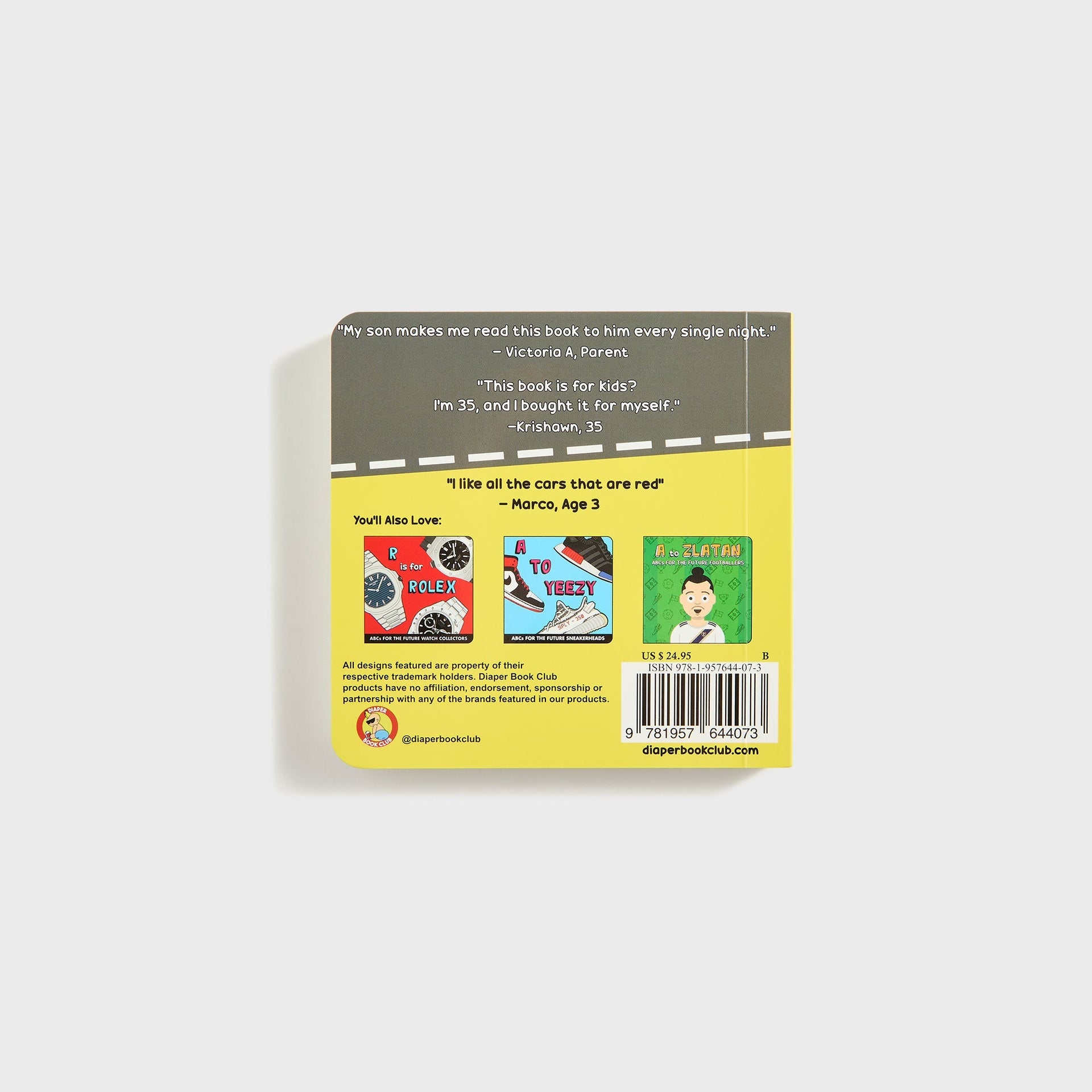 Diaper Book Club ABCs of Cars